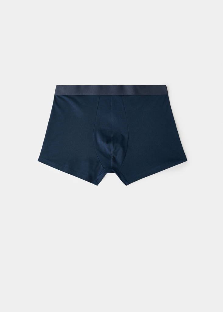Pack of 3 cotton combination briefs — Blue