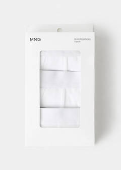 3-pack cotton underpants — White 4