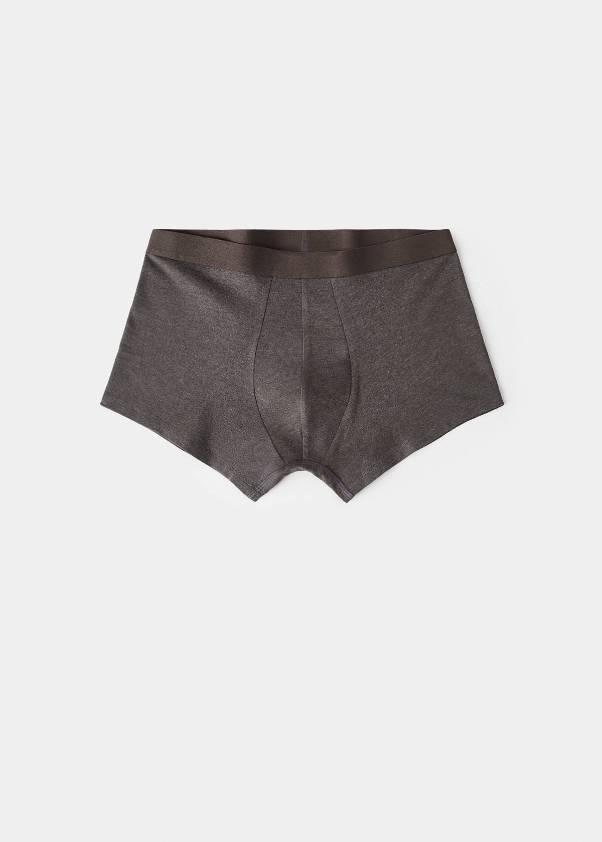 Pack of 3 cotton combination briefs — Brown