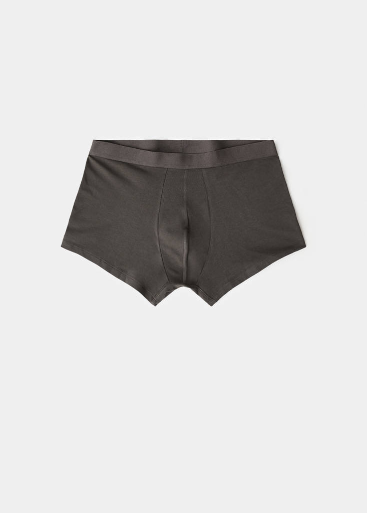 Pack of 3 cotton combination briefs — Brown
