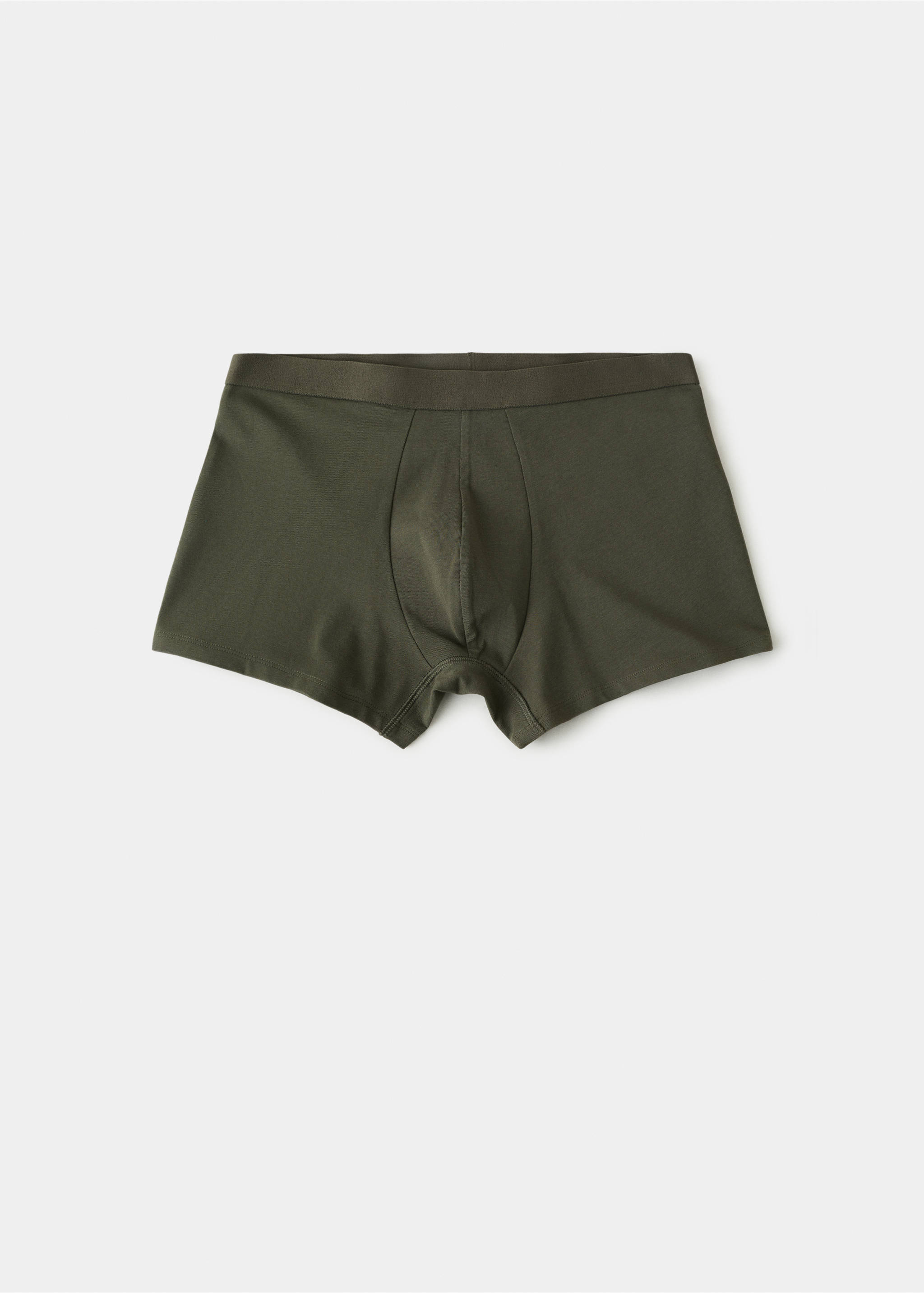 Lot 3 slips coton - Verso de l’article, Kaki. Ref: 37009812-00.
