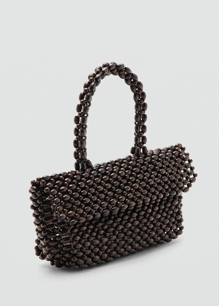 Natural fibre handbag — Chocolate