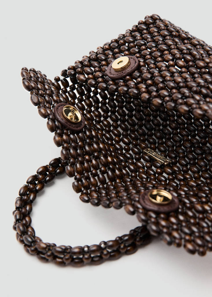 Natural fibre handbag — Chocolate