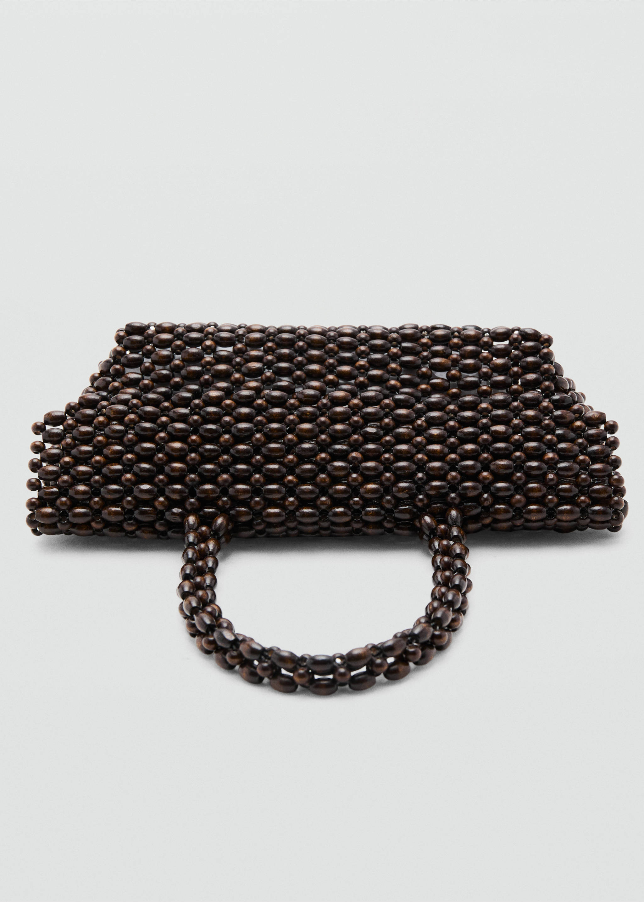 Natural fibre tote bag - Details of the article 3, Chocolate. Ref: 37011330-00.