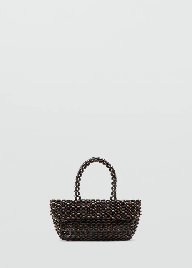 Natural fibre handbag — Chocolate