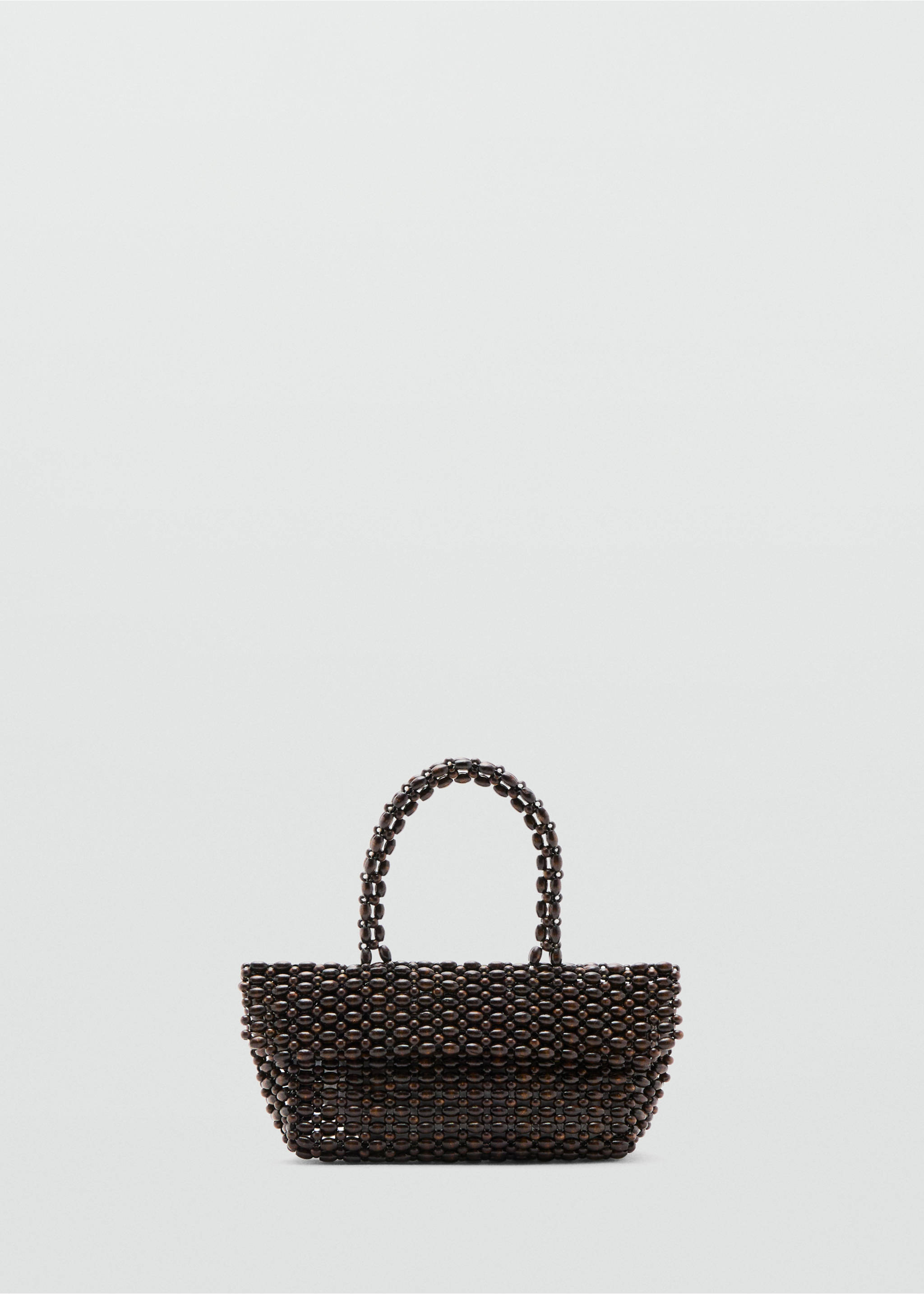Sac à main en fibre naturelle - Article sans modèle, Chocolat. Ref: 37011330-00.