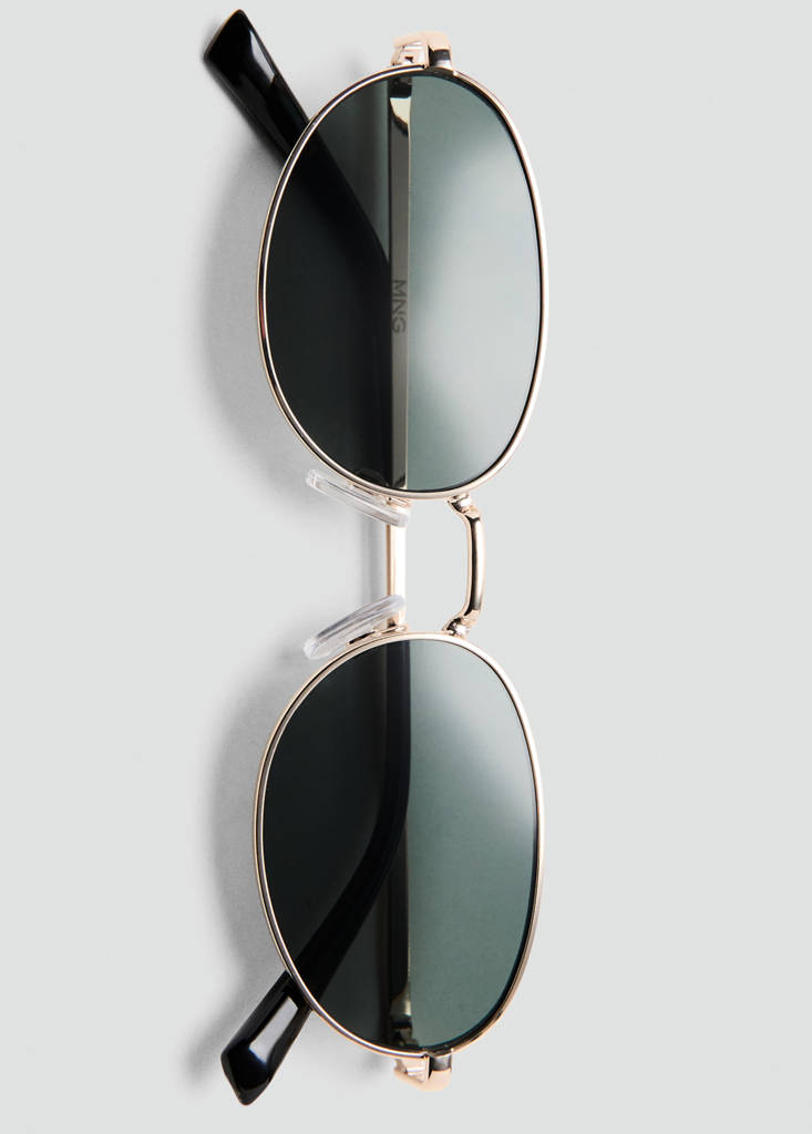 Metallic frame sunglasses — Gold