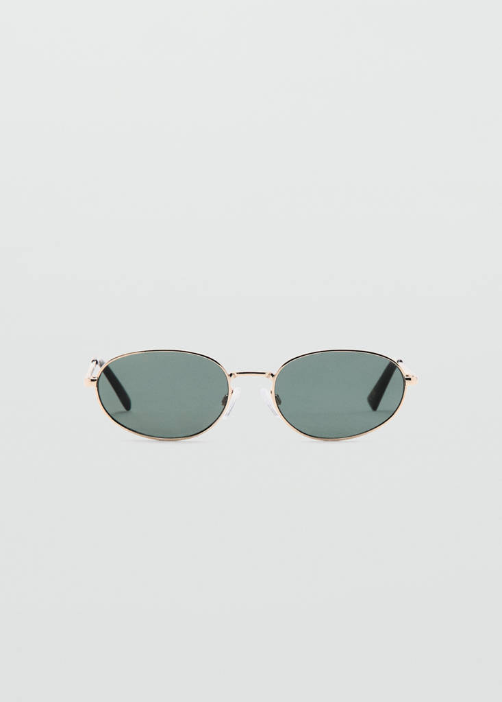 Metallic frame sunglasses — Gold