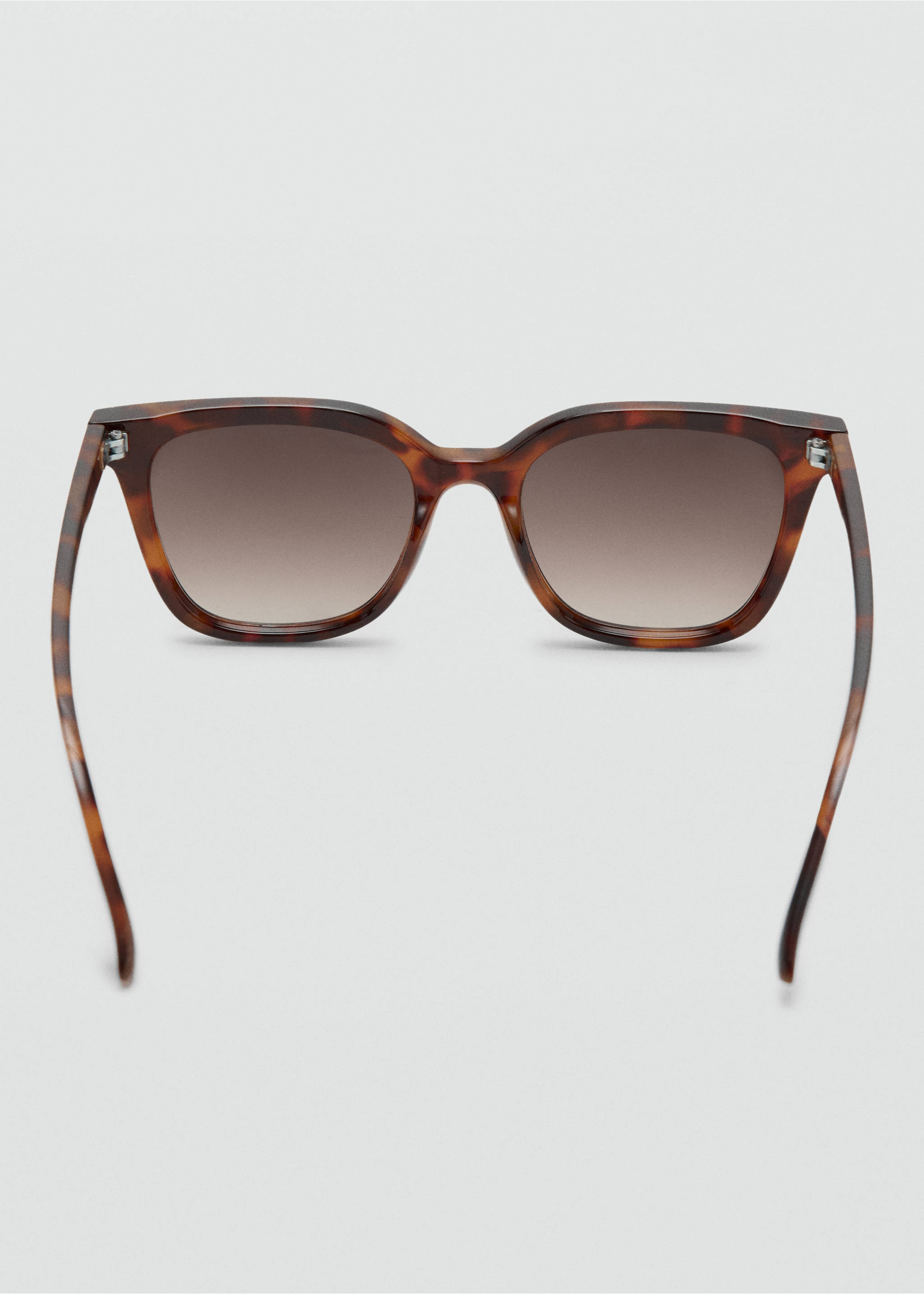 Squared frame sunglasses - Details of the article 1, Chocolate. Ref: 37011334-00.