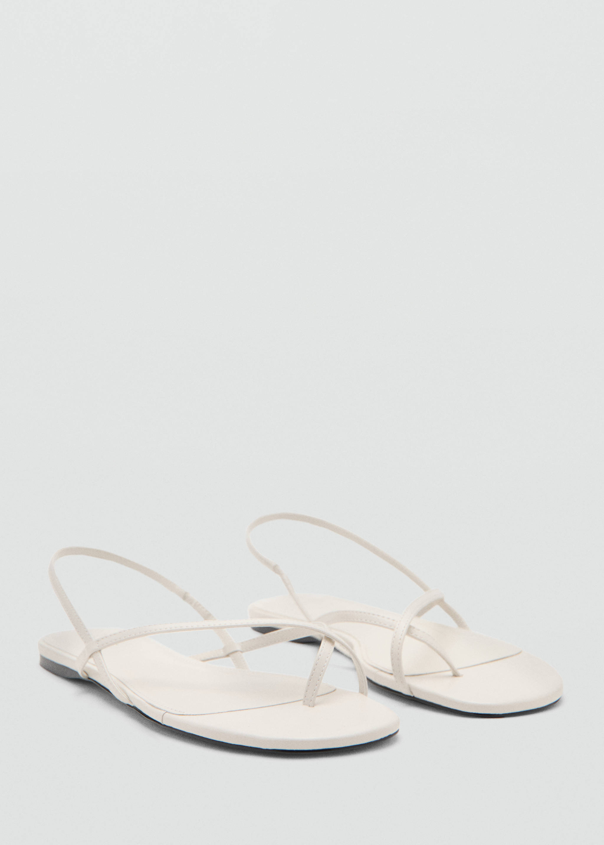 Criss-cross straps sandals - Medium plane