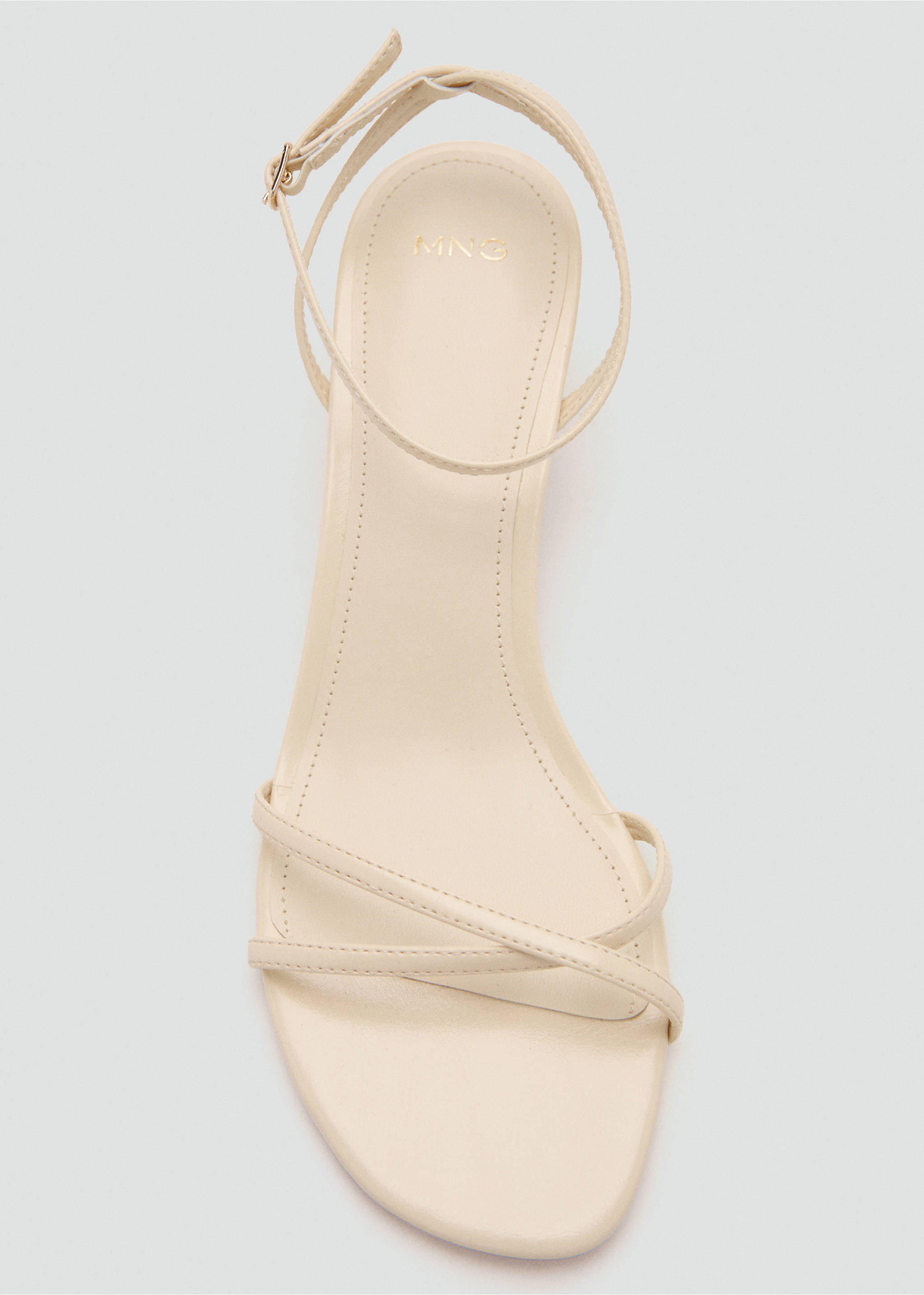 Sandales lanières croisées - Détail de l'article 2, Vanille. Ref: 37011337-00.