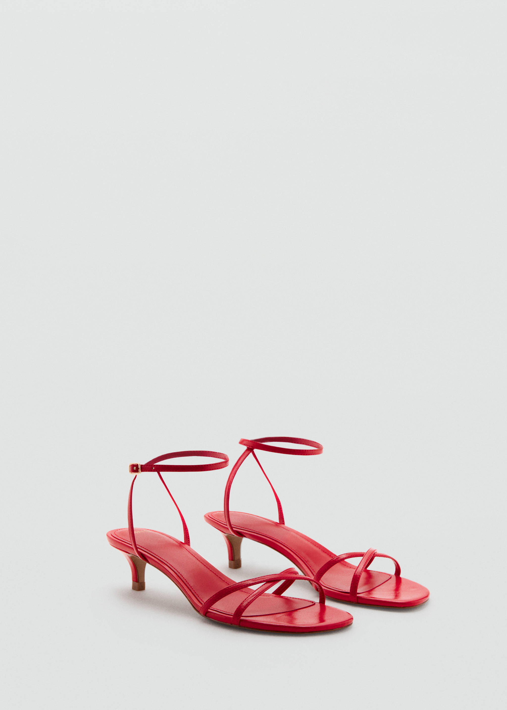 Criss-cross straps sandals - Medium plane