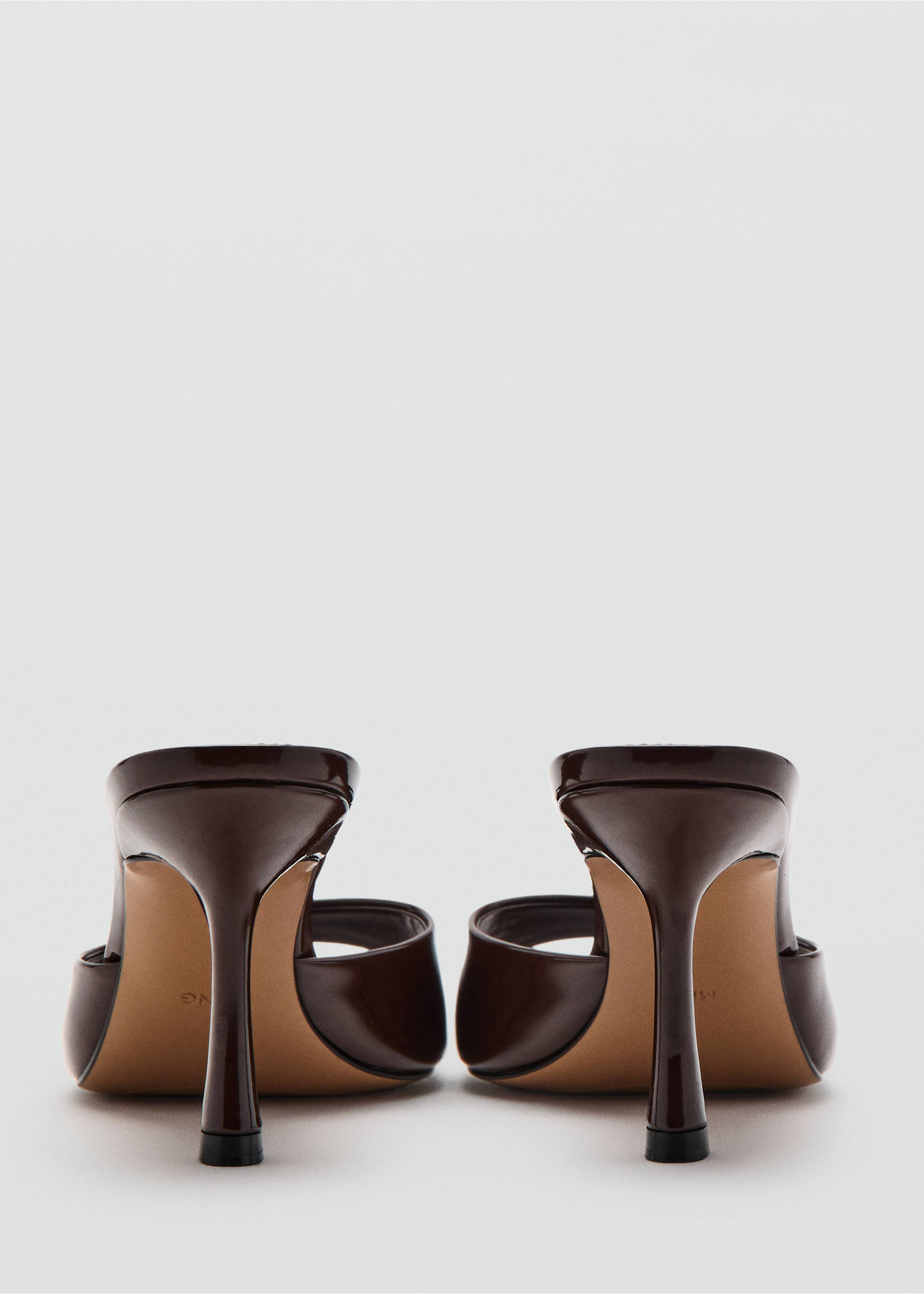 Лаковые босоножки на каблуке - Деталь изделия 2, Шоколадный. Ref: 37011338-00.