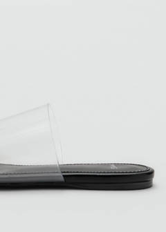 Vinyl strap sandal — Black 5