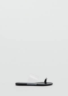 Vinyl strap sandal — Black 3