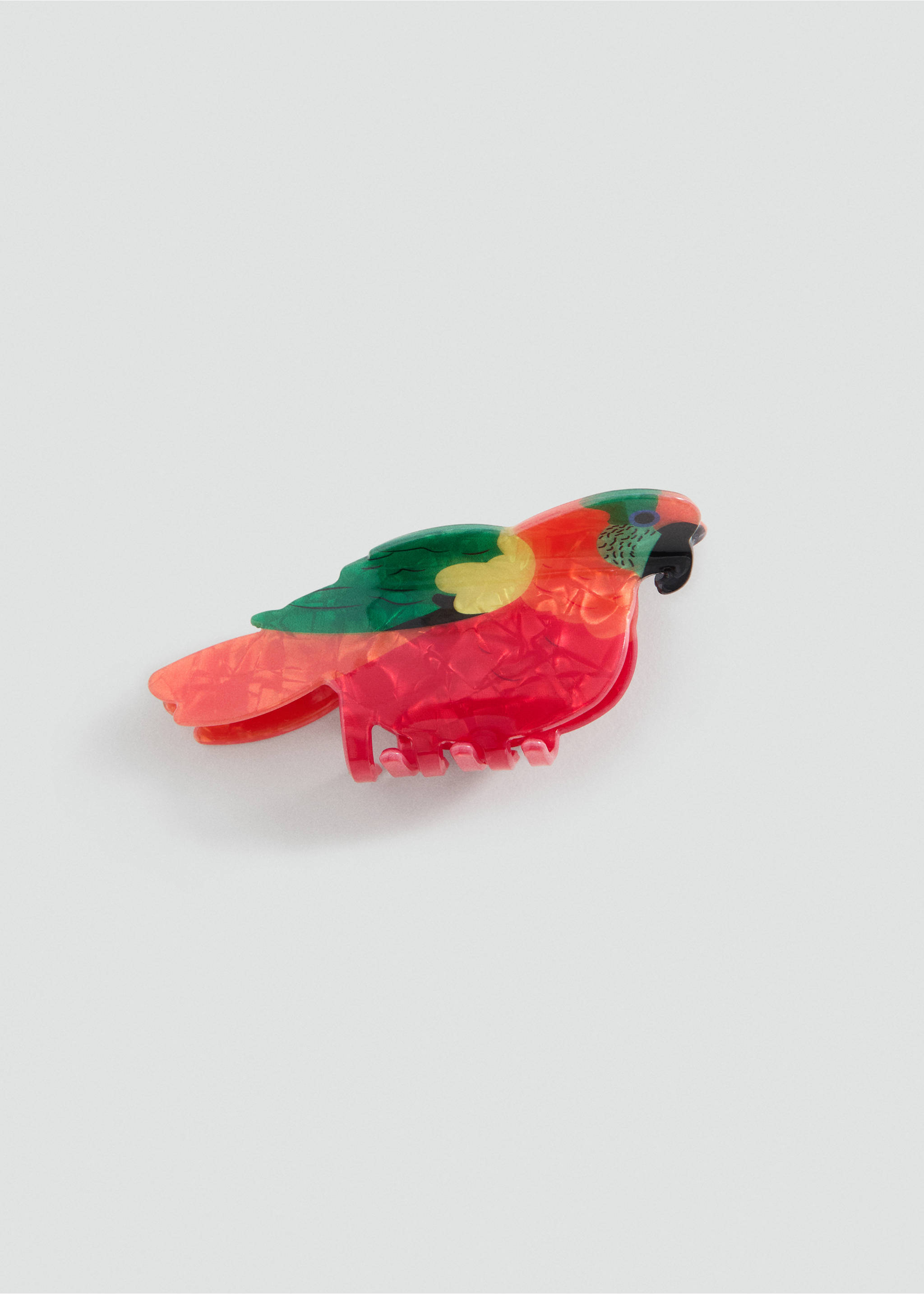 Multicoloured parrot clip - Article without model, Coral Red. Ref: 37011345-00.