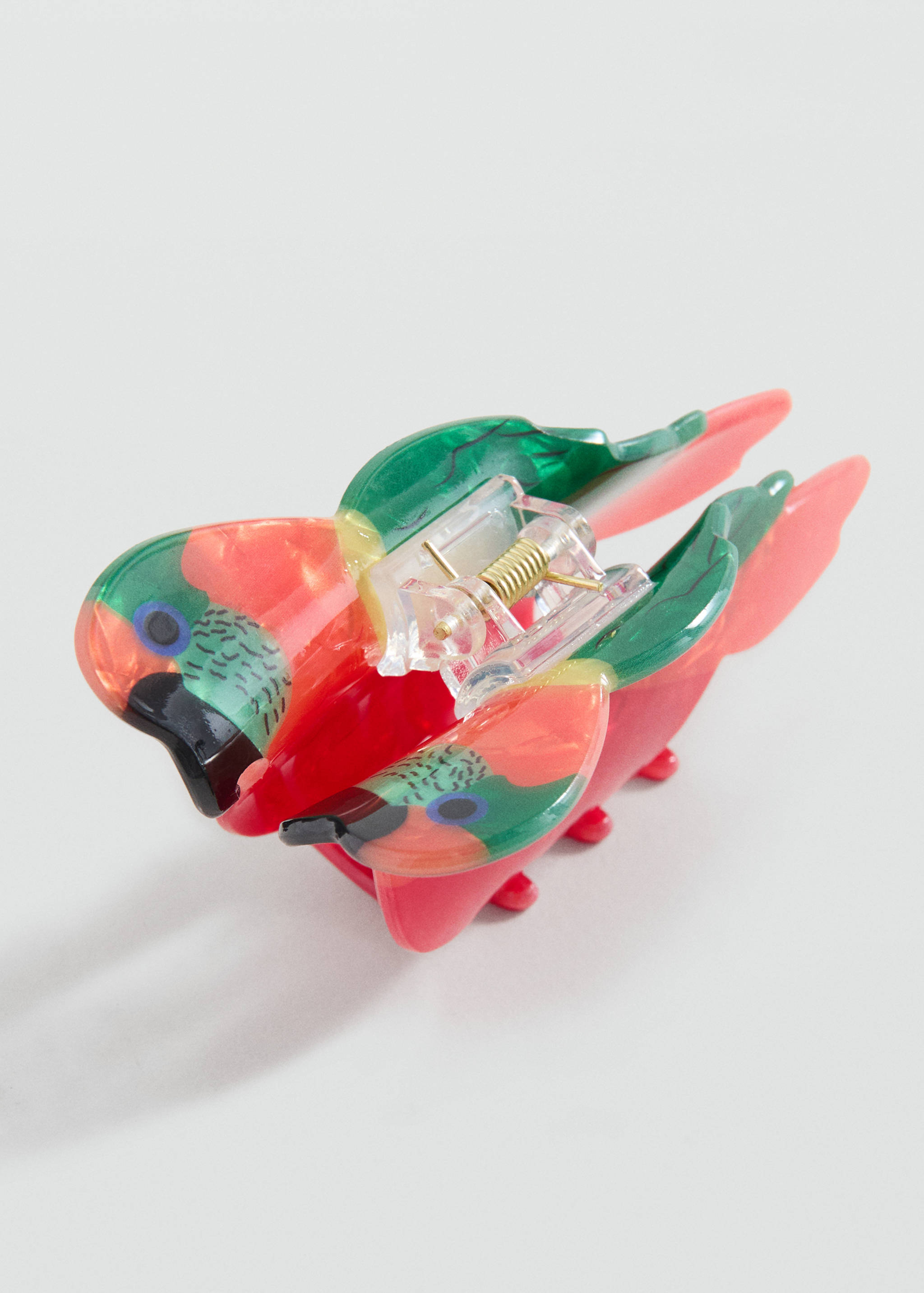 Multicoloured parrot clip - Medium plane