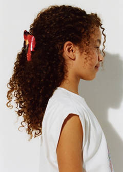 Multicoloured parrot clip — Coral Red 2