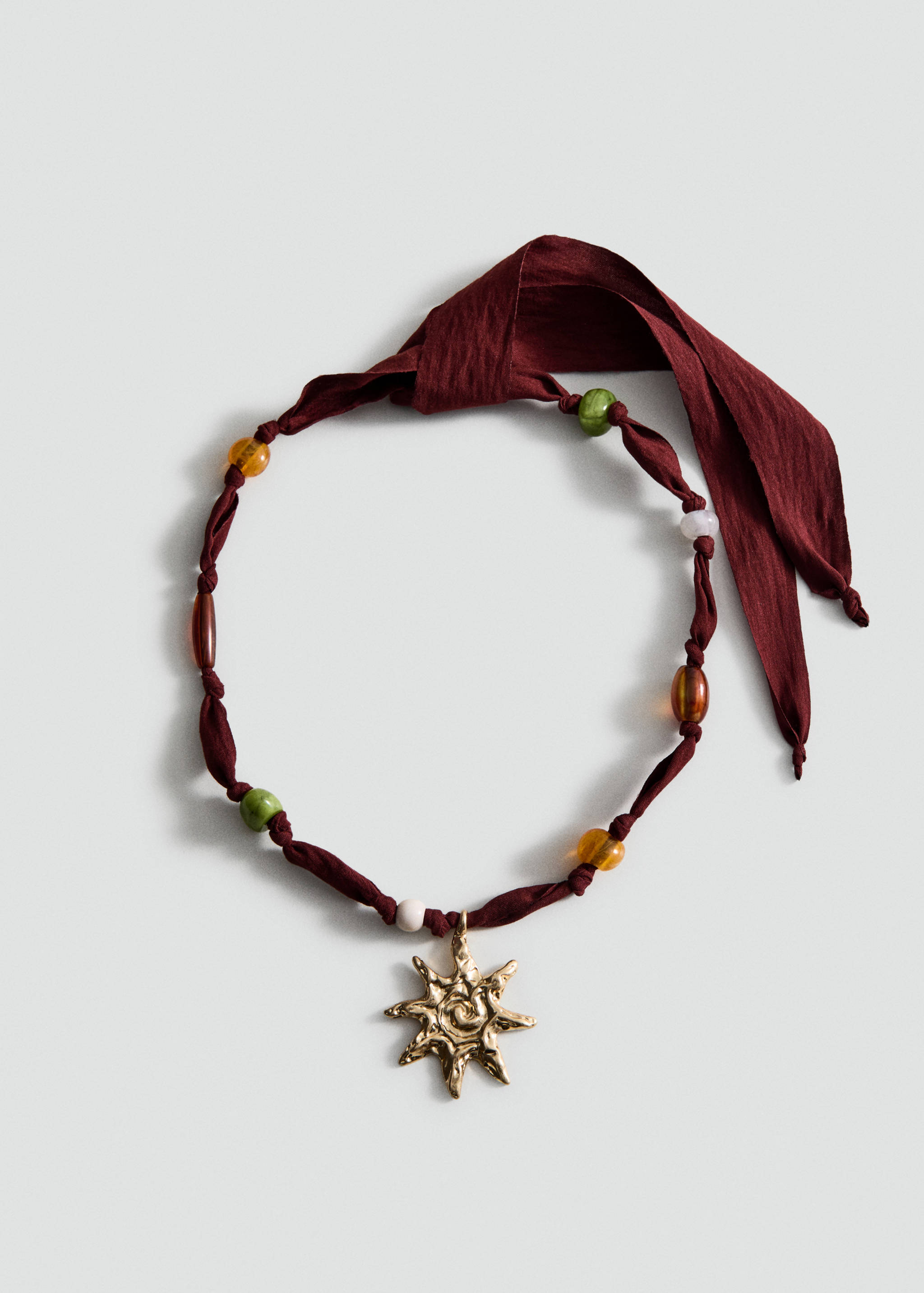 Bead necklace with sun detail - Article without model