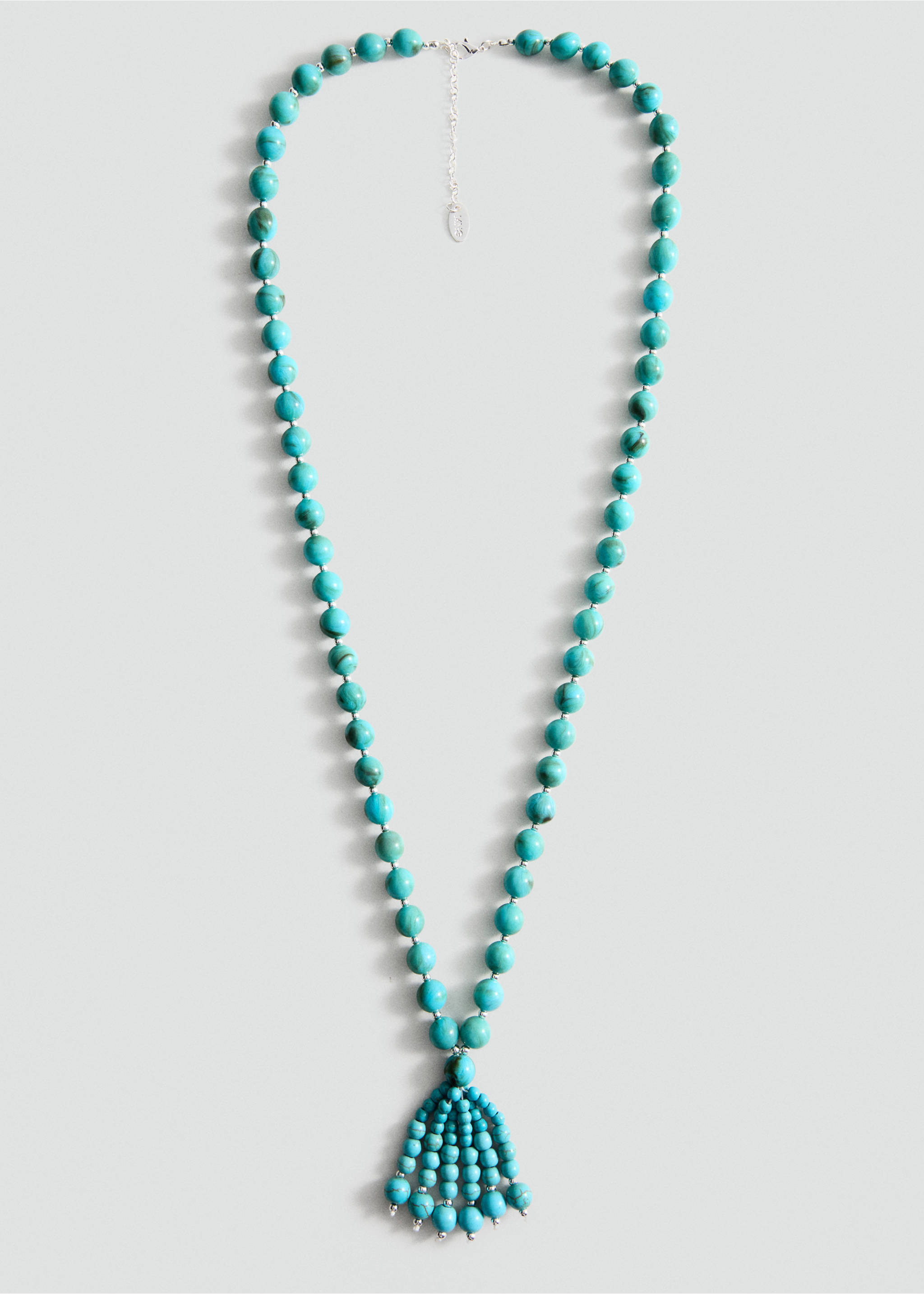 Collier perles - Article sans modèle, Turquoise. Ref: 37011351-00.