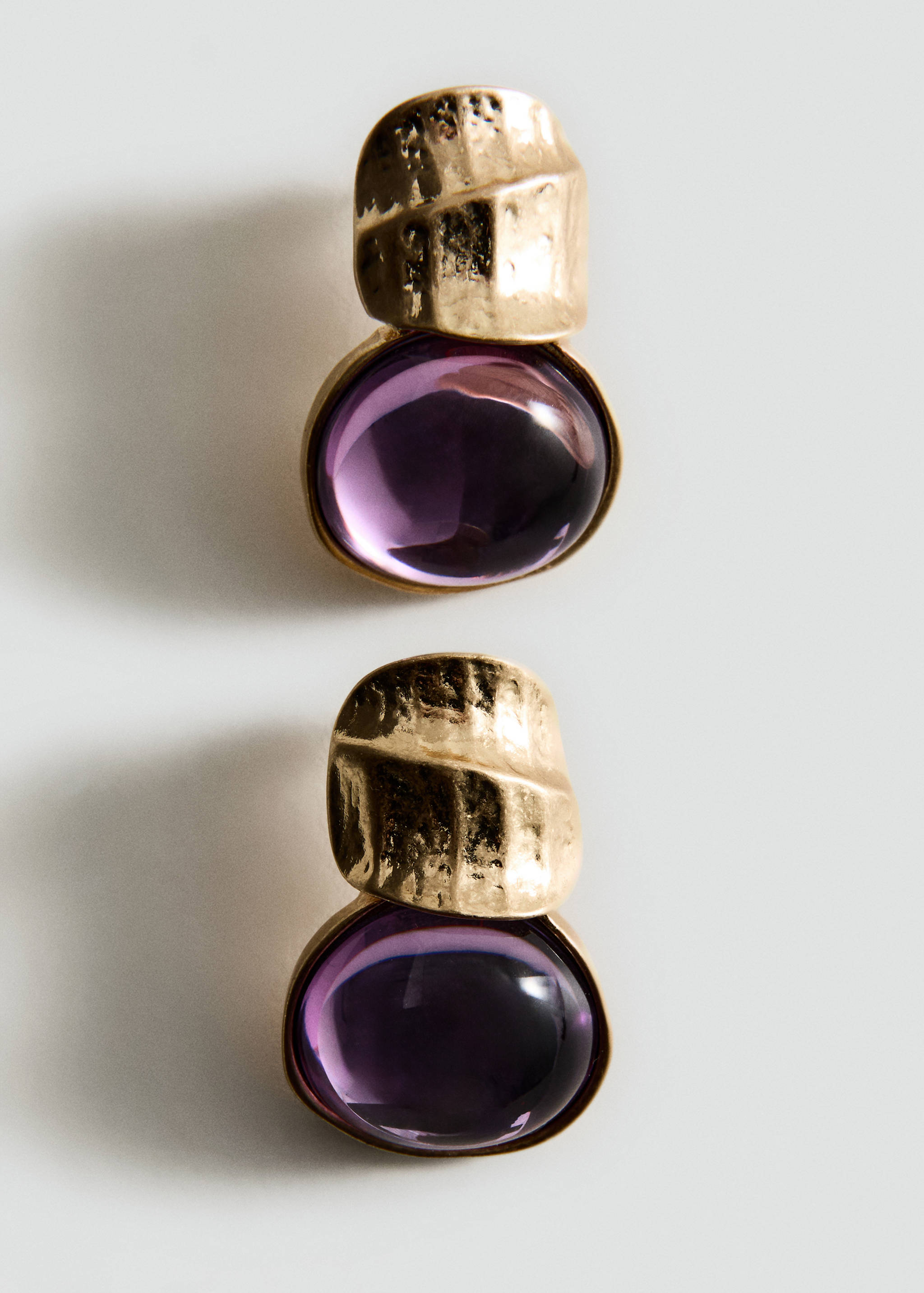 Boucles d'oreilles pendantes résine - Détail de l'article 1