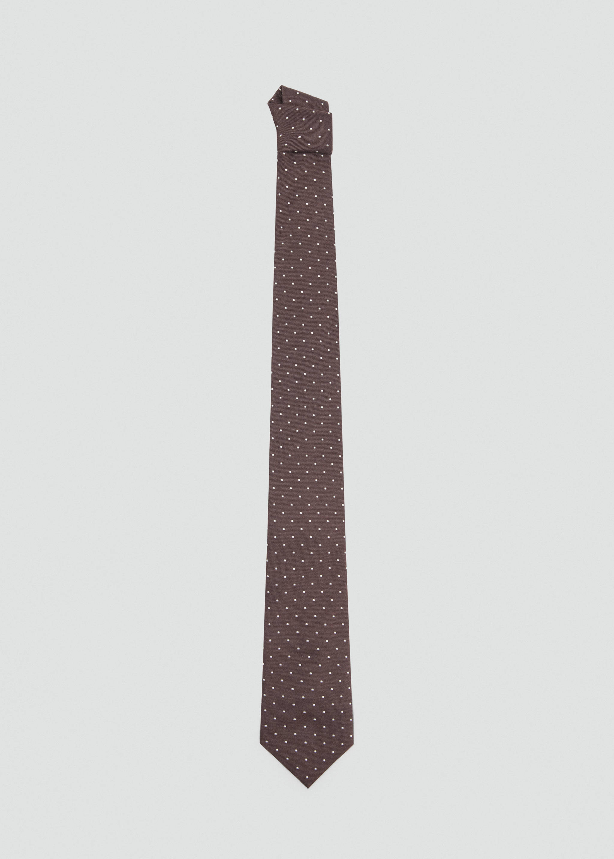 Silk cotton polka dot tie - Article without model