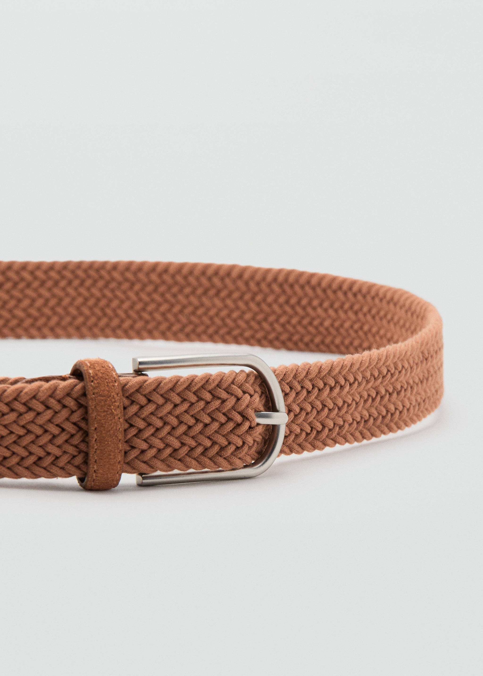 Ceinture 100% cuir tressé - Plan moyen