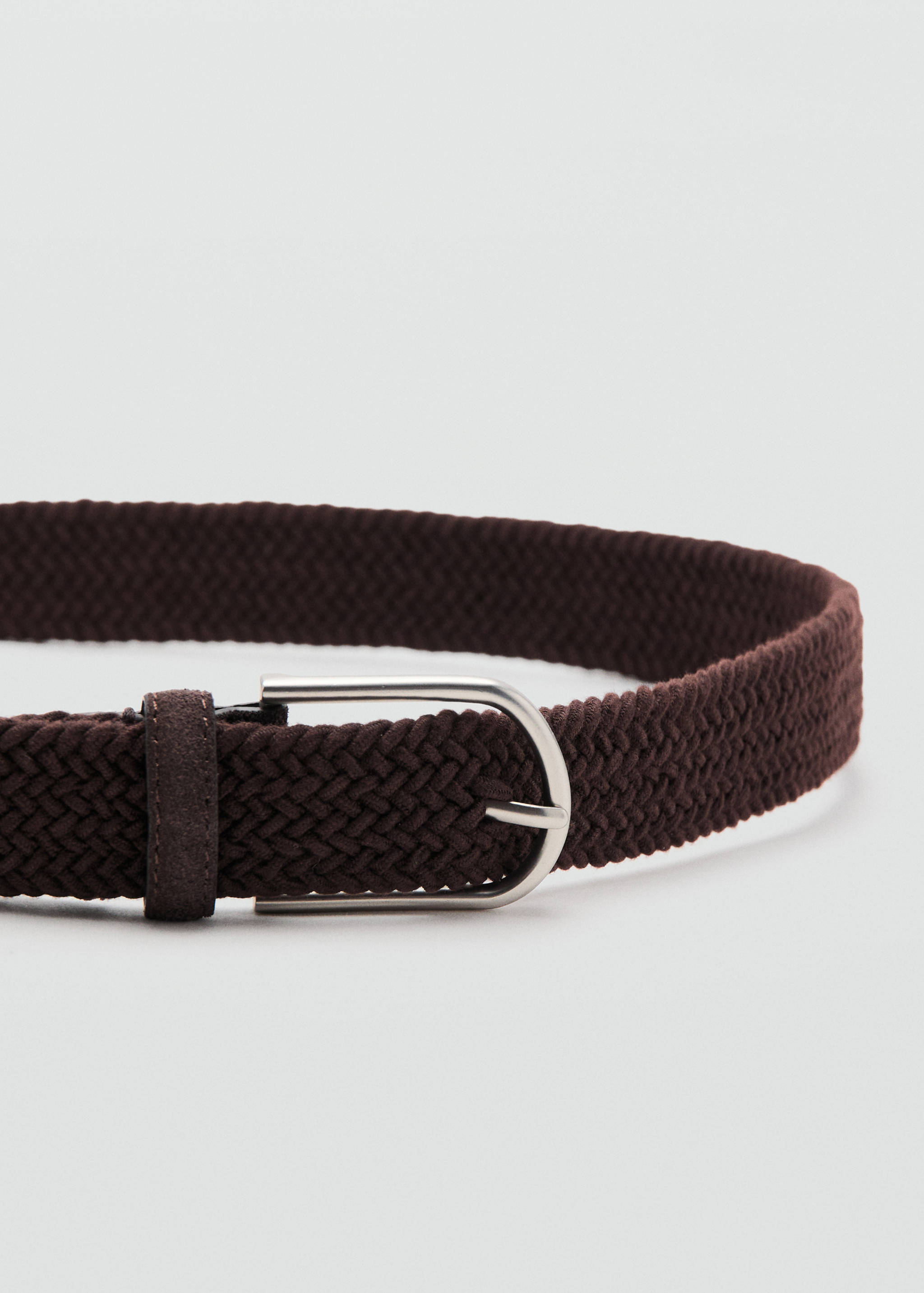 Ceinture 100% cuir tressé - Plan moyen