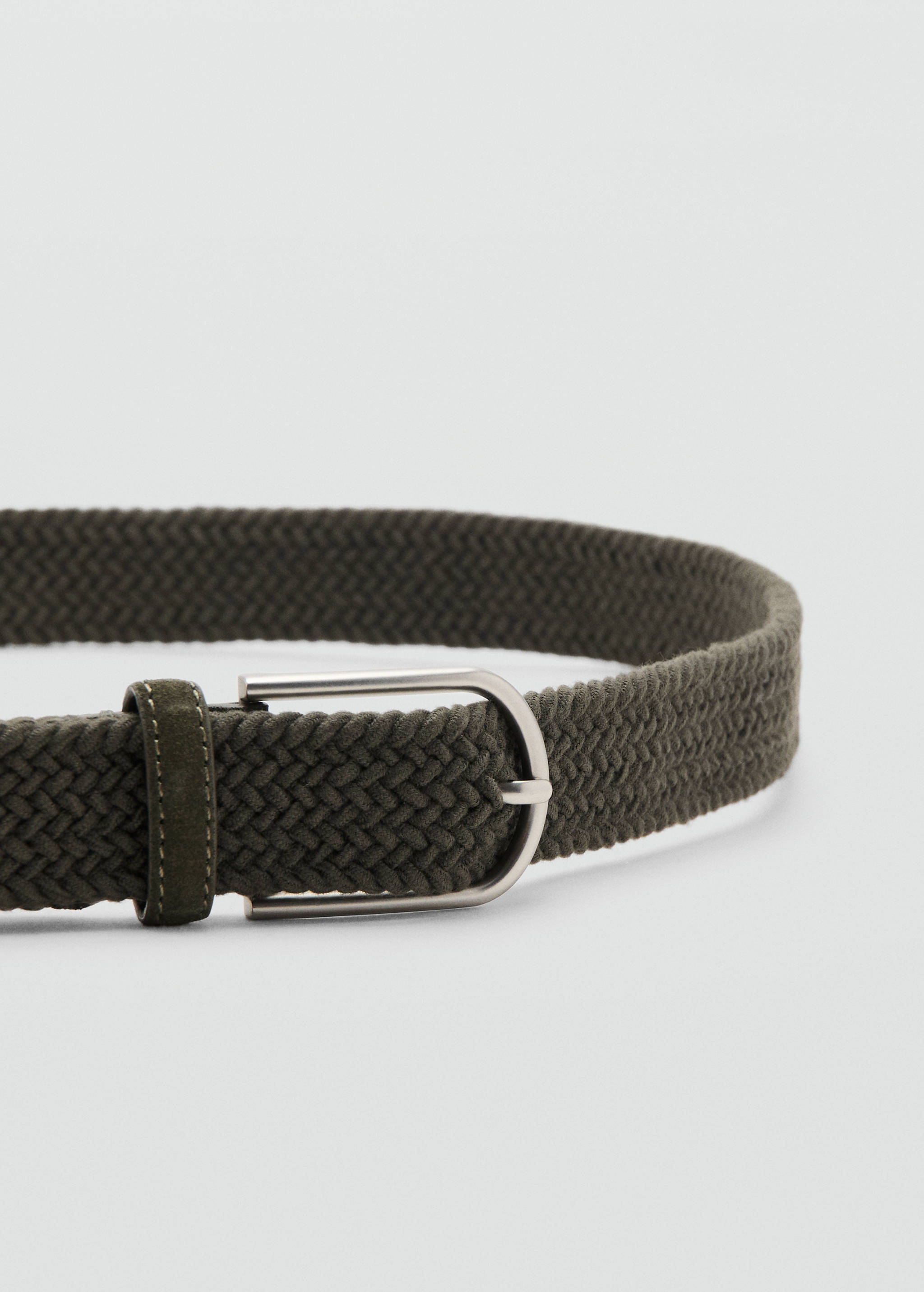 Ceinture 100% cuir tressé - Plan moyen
