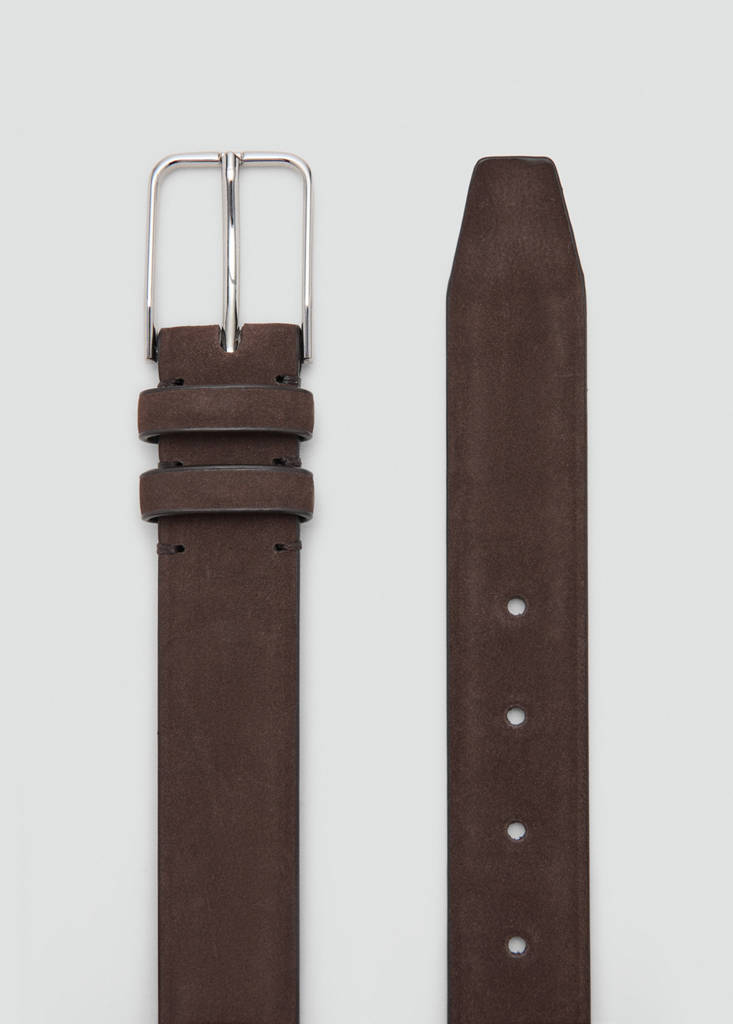 Nappa leather belt — Chocolate