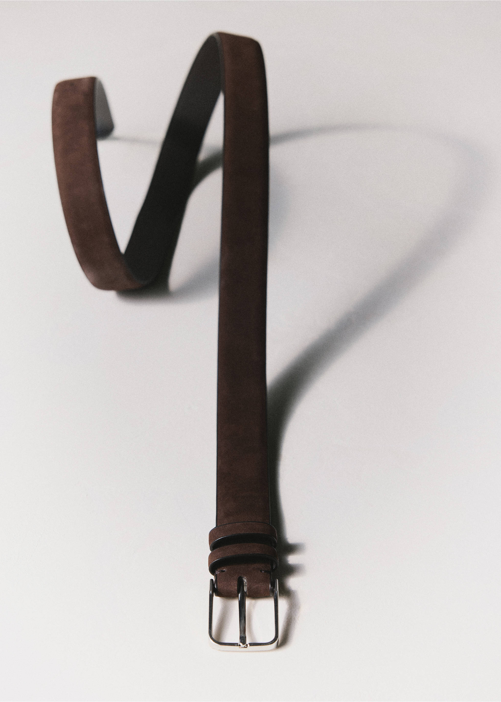 Nappa leather belt - Details of the article 5, Chocolate. Ref: 37011366-00.