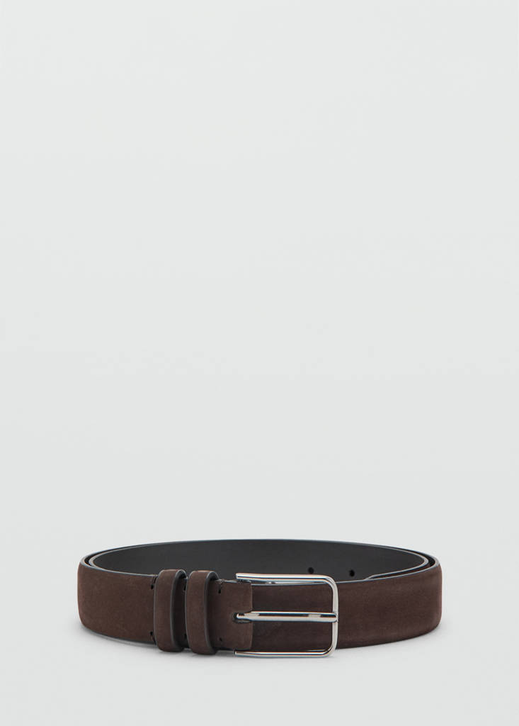 Nappa leather belt — Chocolate