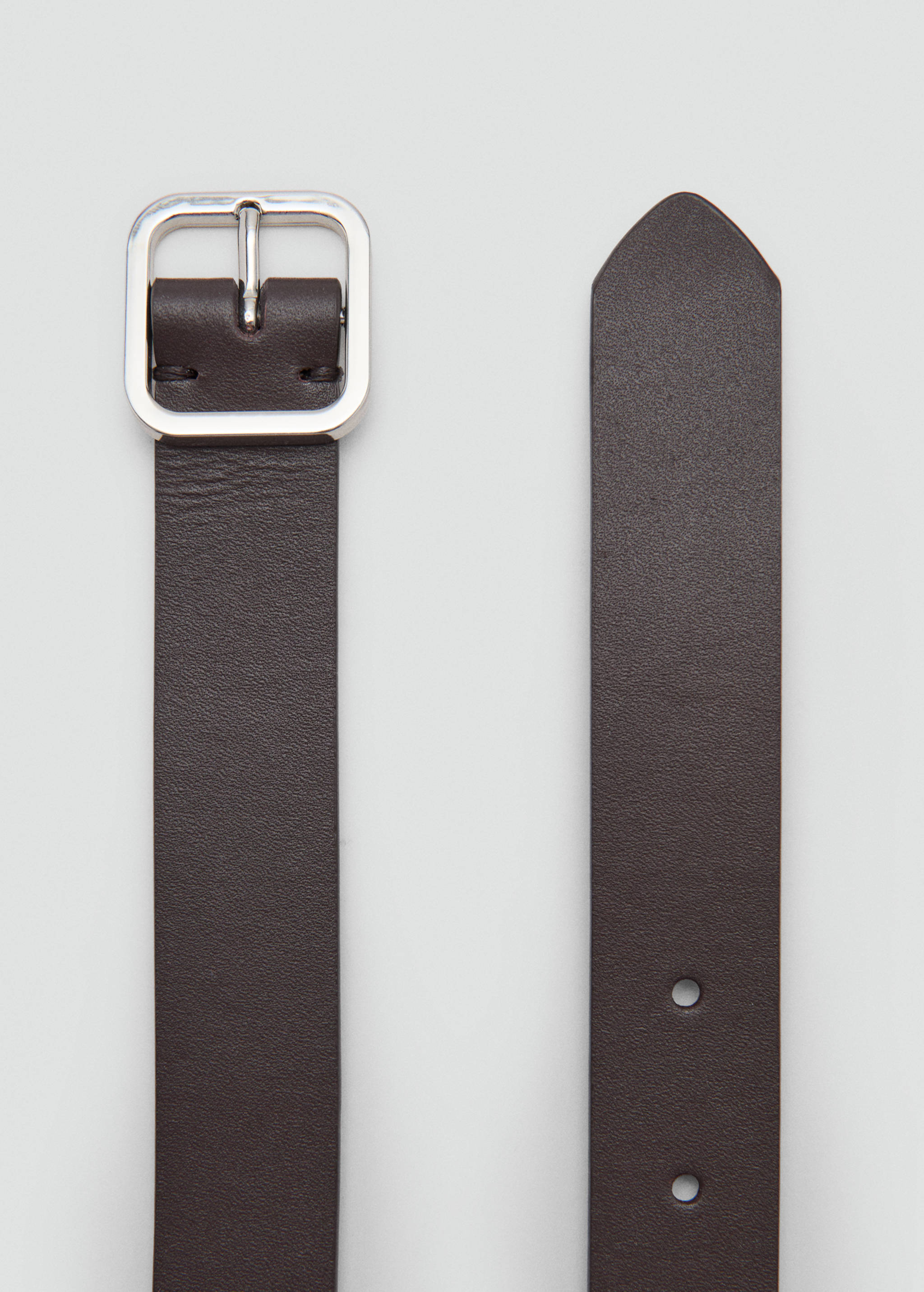 Metal fastening leather belt - Details of the article 1