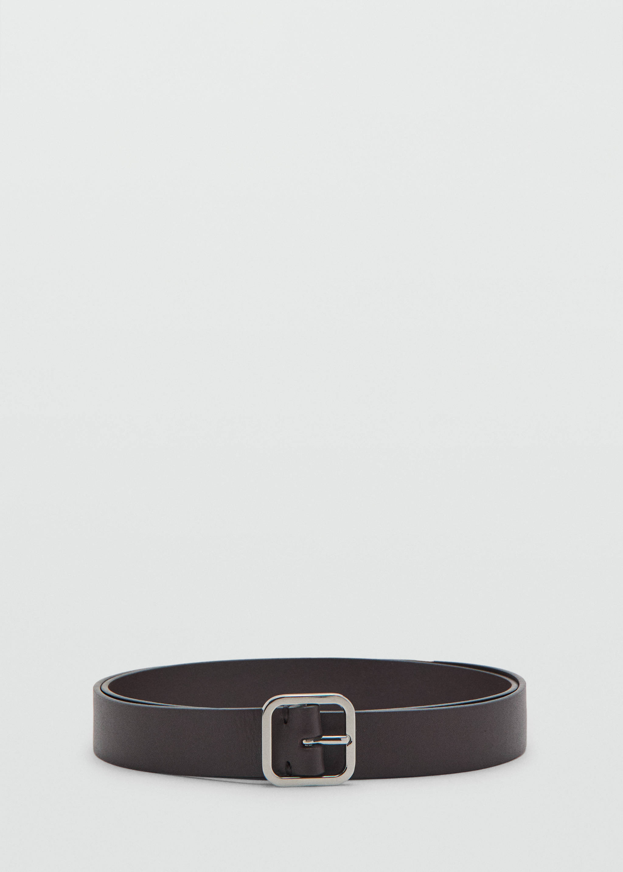 Metal fastening leather belt - Article without model