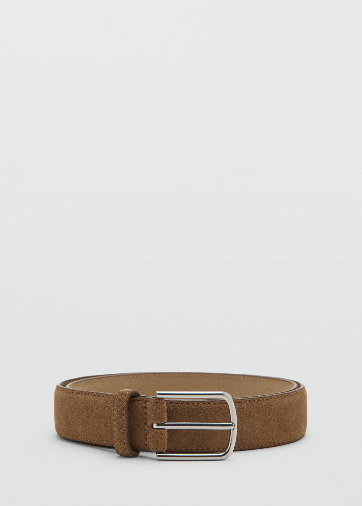 Nappa leather belt — Medium Brown