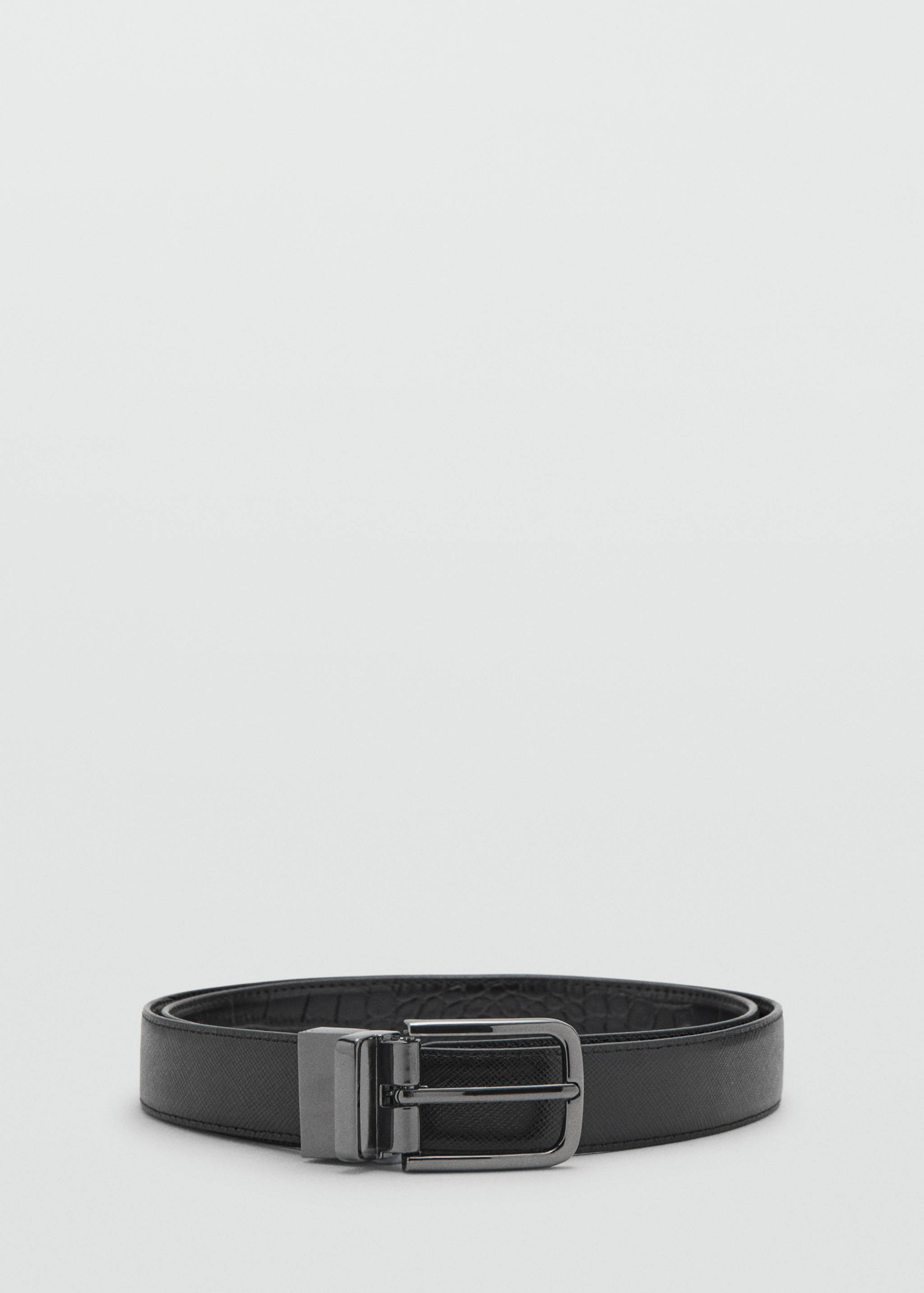 Croc-effect leather belt - Details of the article 3