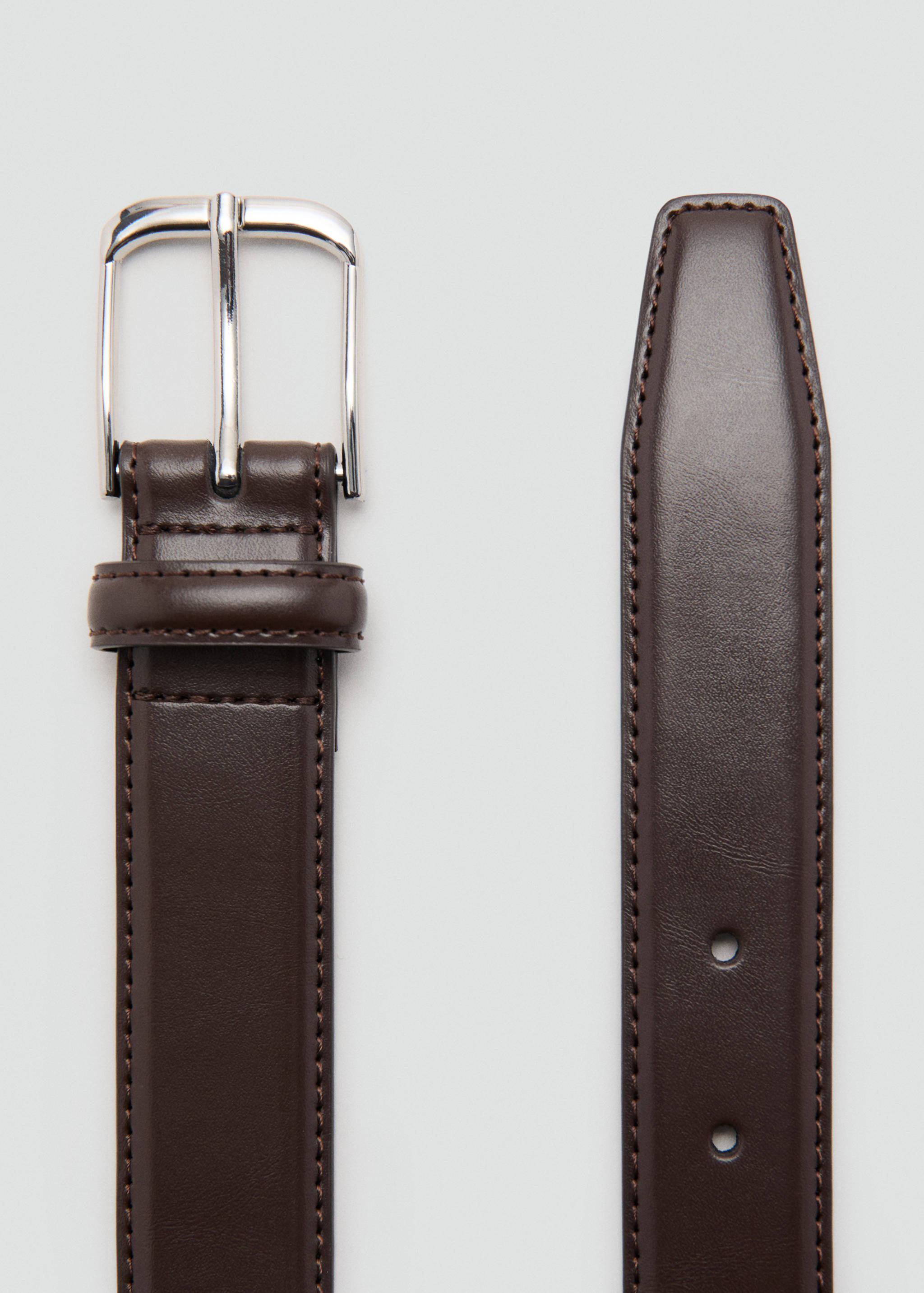 Buckle leather belt - Details of the article 1
