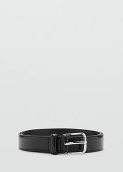 Buckle leather belt — Black 1