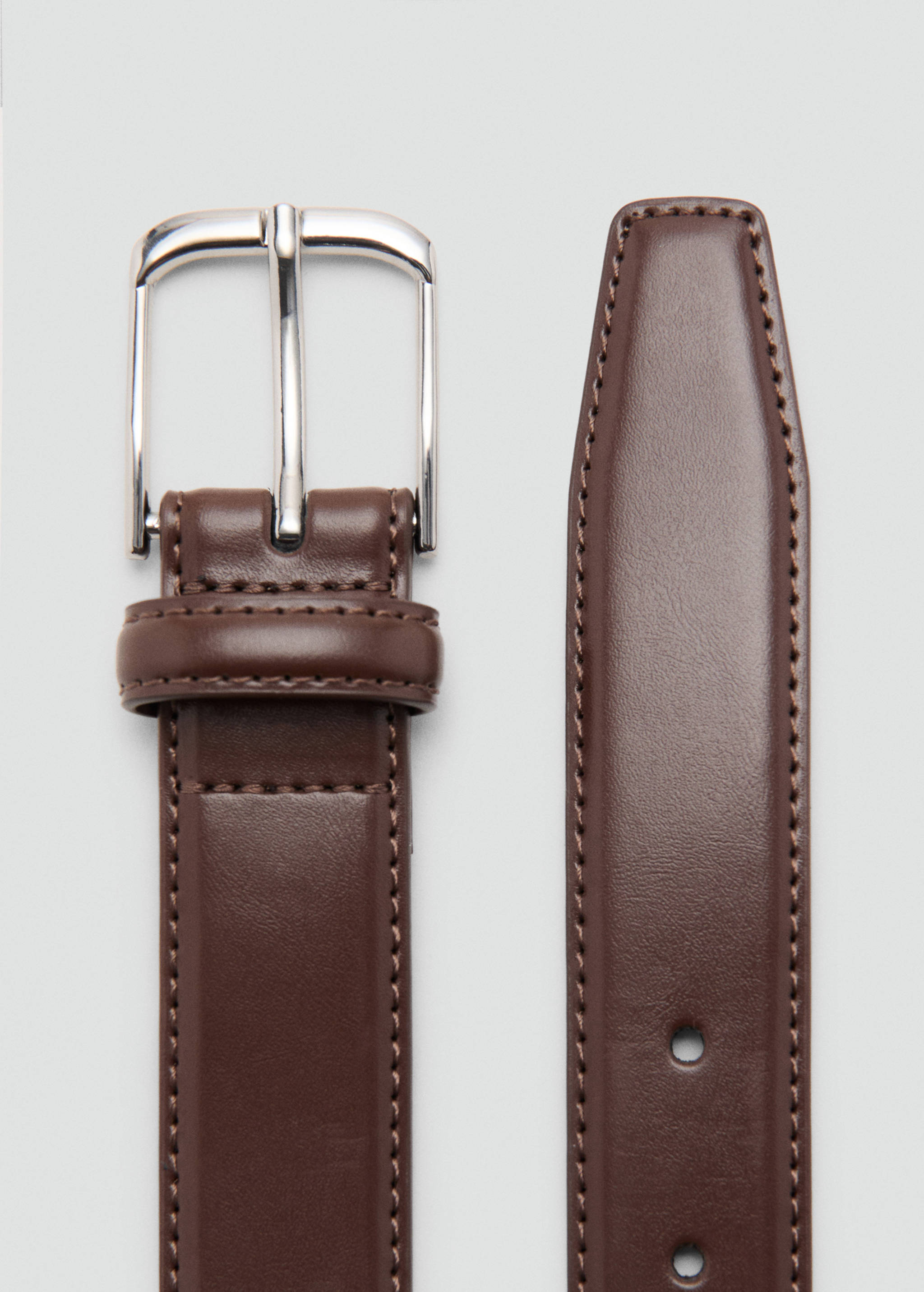 Buckle leather belt - Details of the article 1