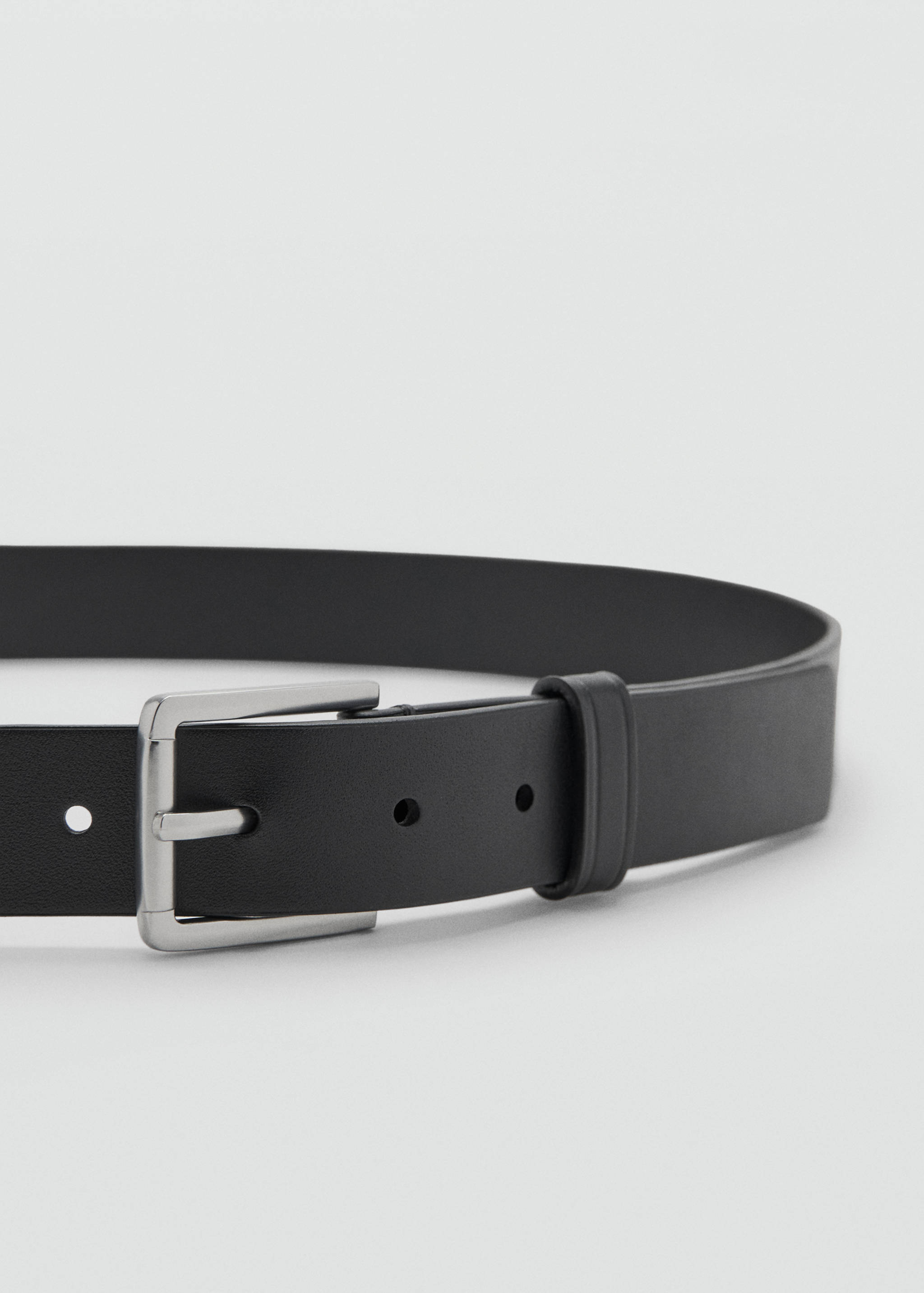 Buckle leather belt - Medium plane