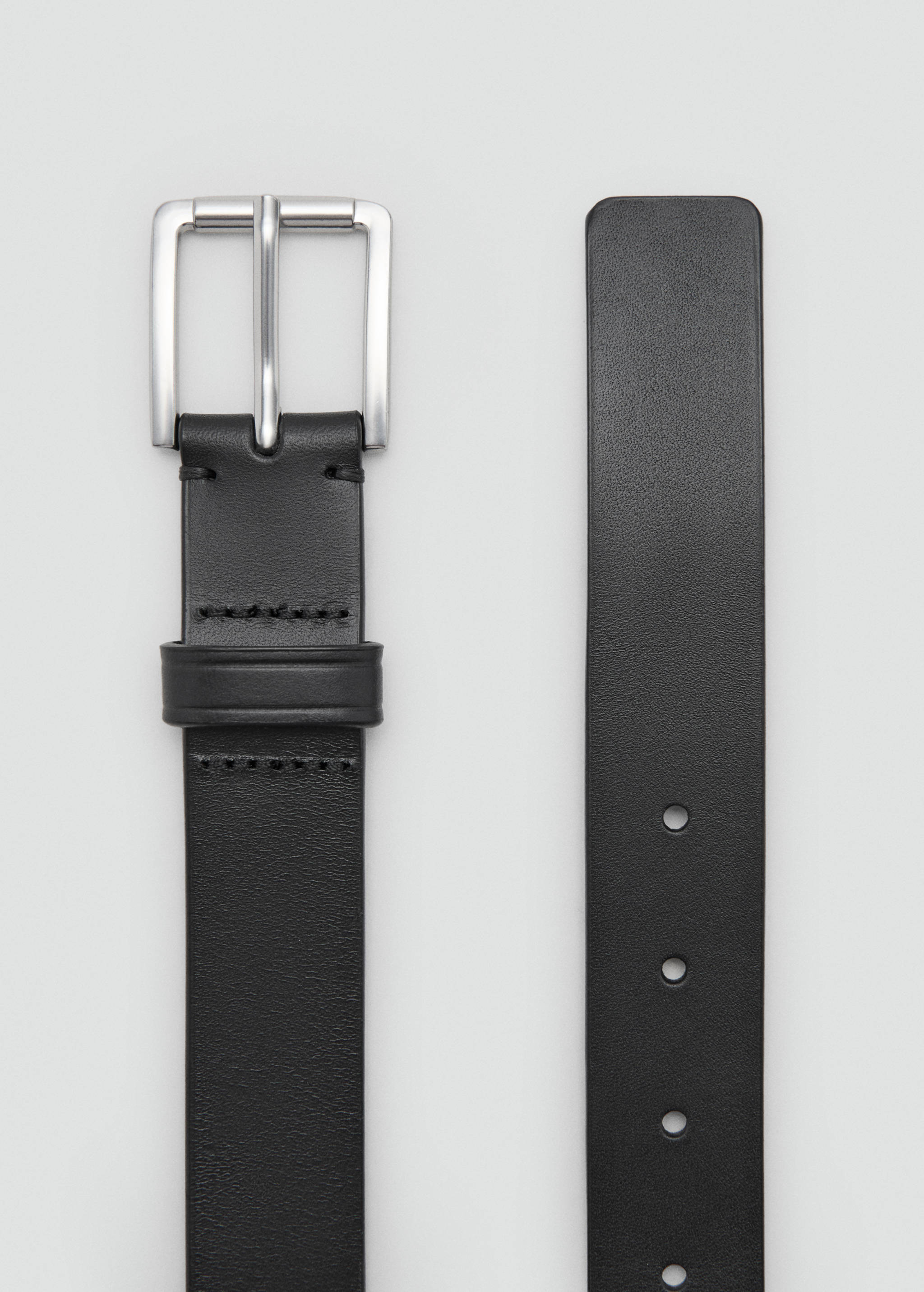 Buckle leather belt - Details of the article 1