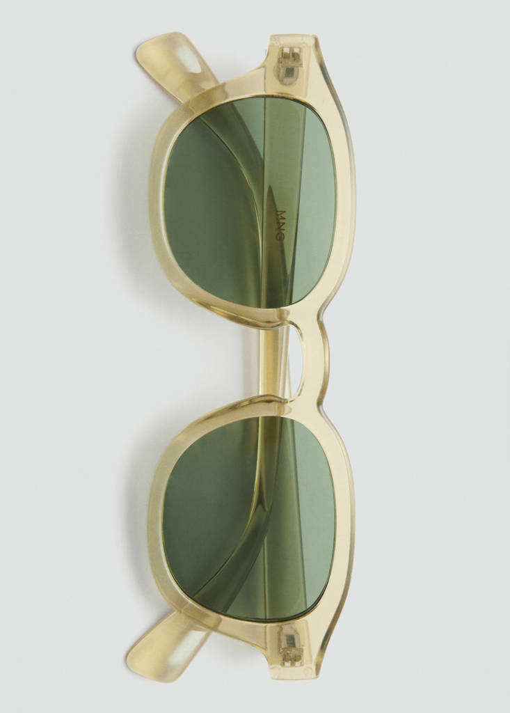 Resin frame sunglasses — Yellow