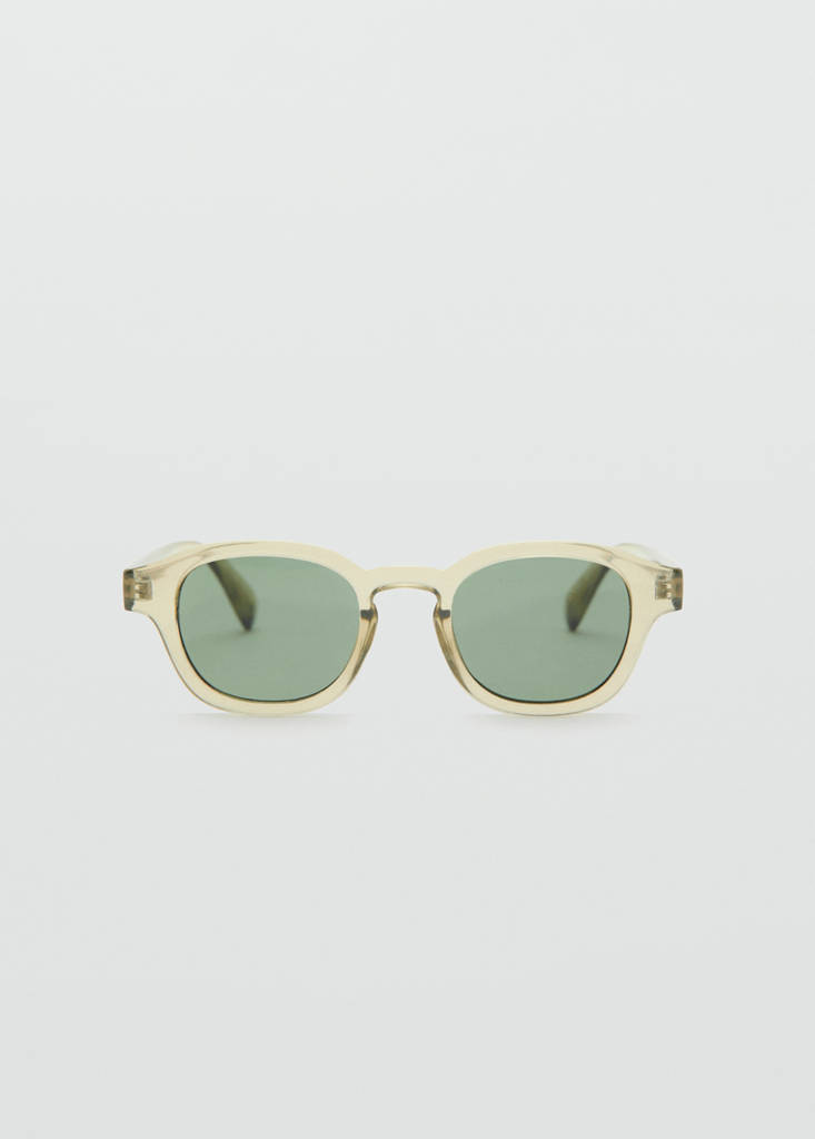 Resin frame sunglasses — Yellow