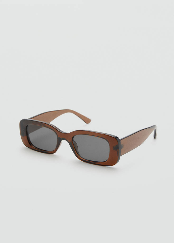 Resin frame sunglasses — Brown