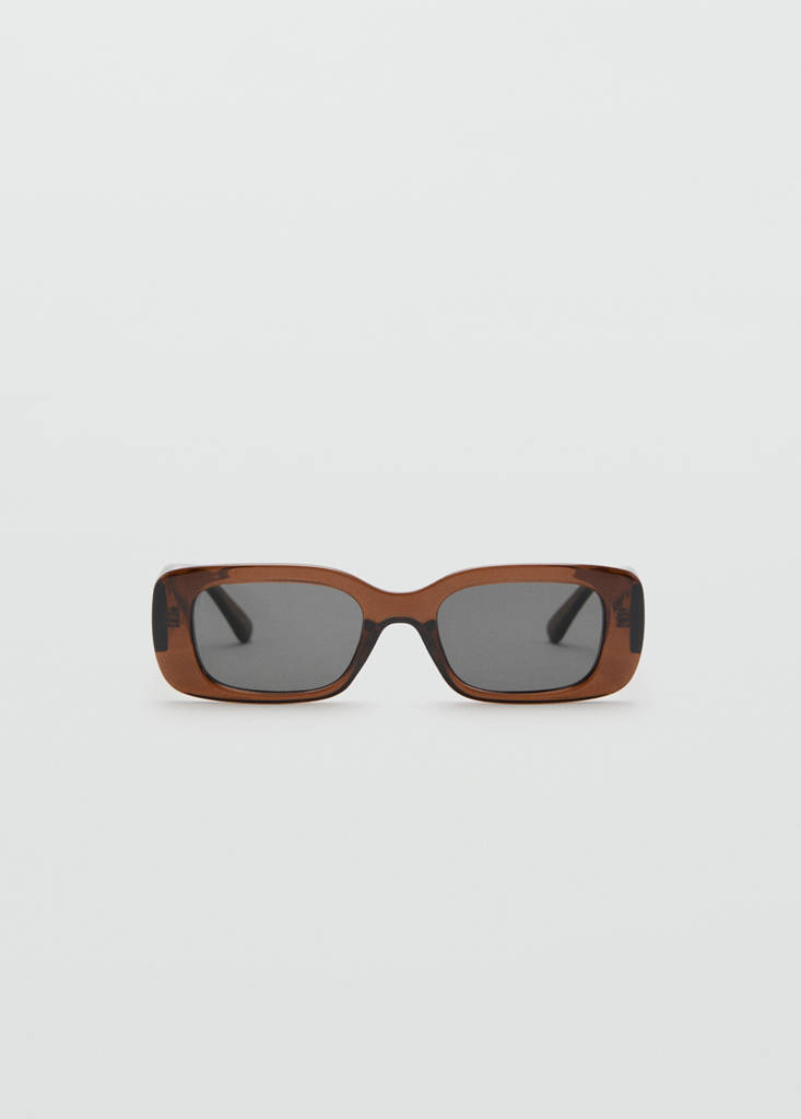 Resin frame sunglasses — Brown