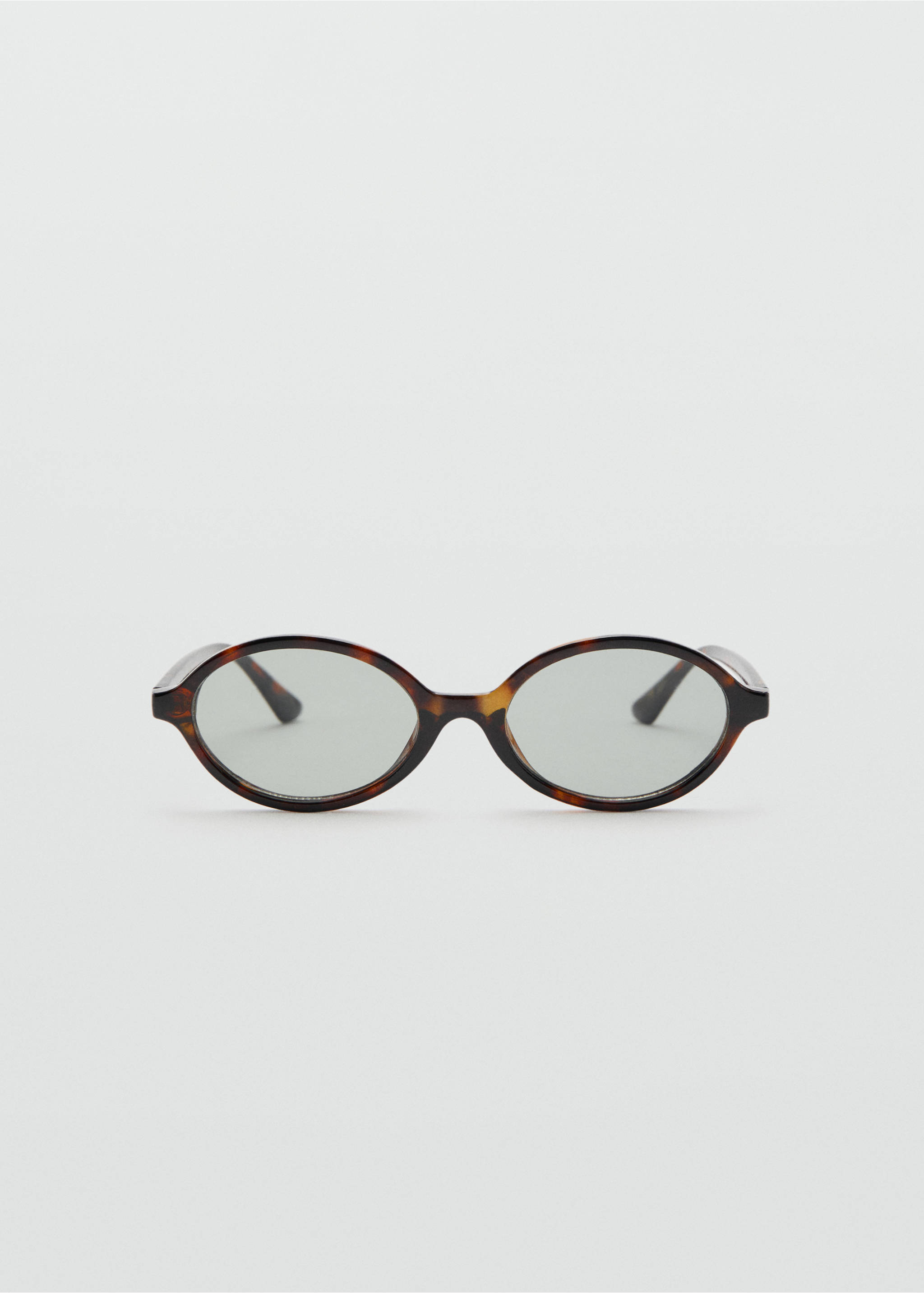 Oval-shaped plastic sunglasses - Товар без моделі, Коричневий. Ref: 37011379-00.