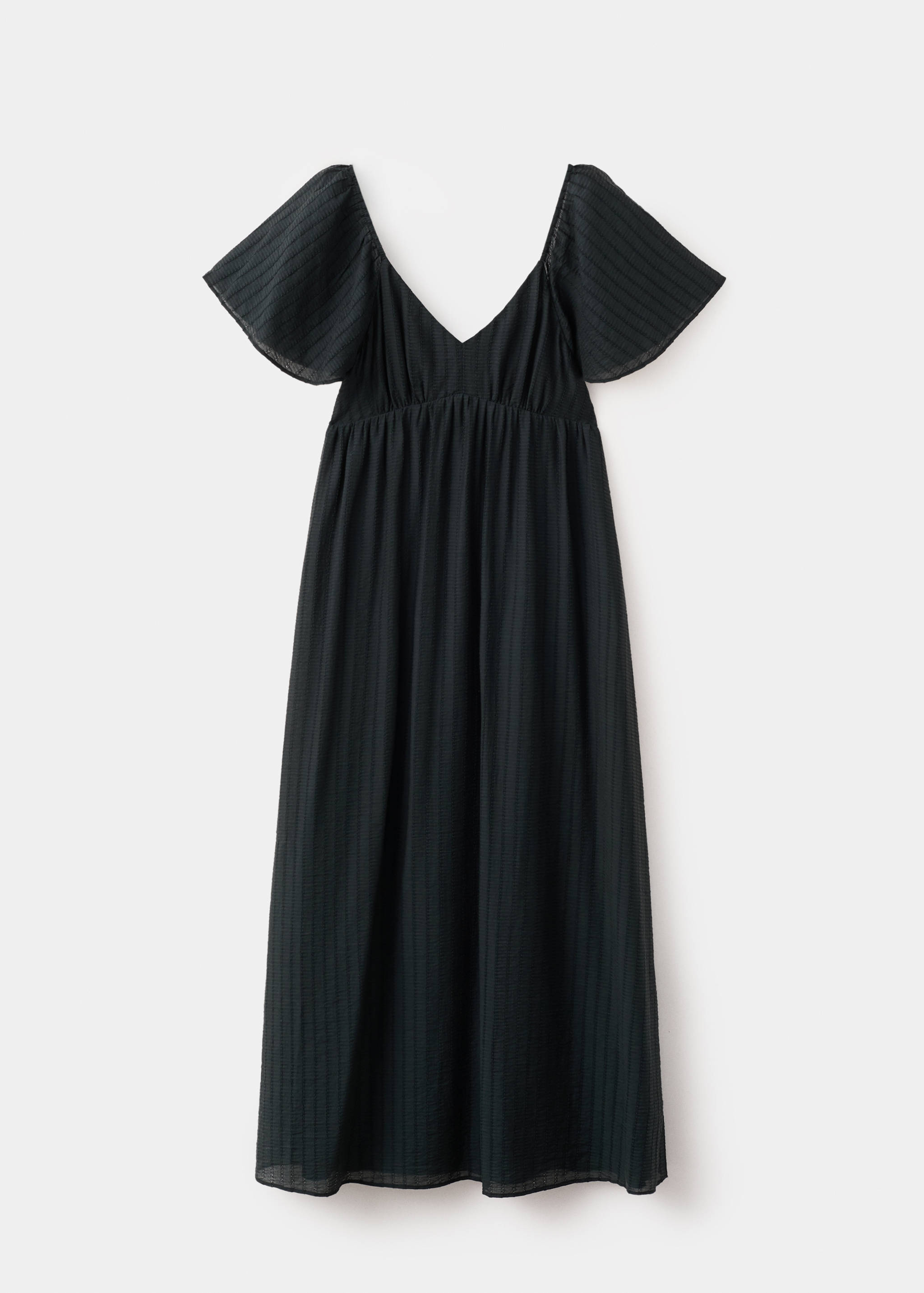 Robe texturée détail froncé - Article sans modèle