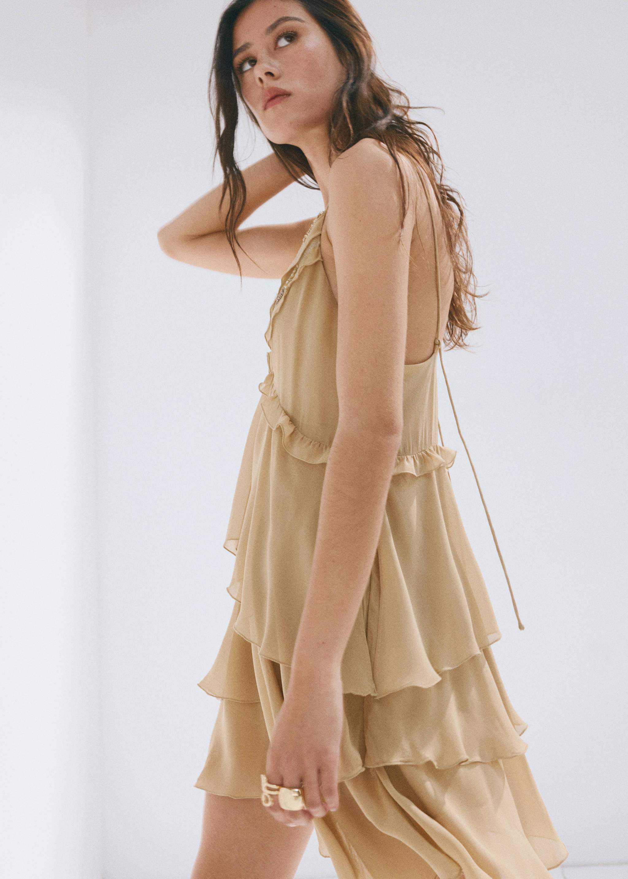 Robe à volants détail perles - Détail de l'article 3