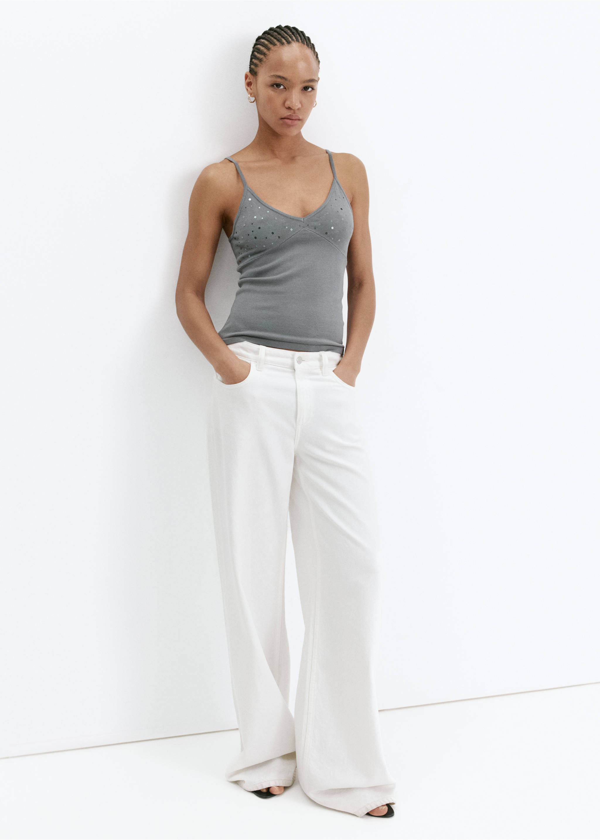 Top brilli - General plane, Light Heather Grey. Ref: 37011385-00.