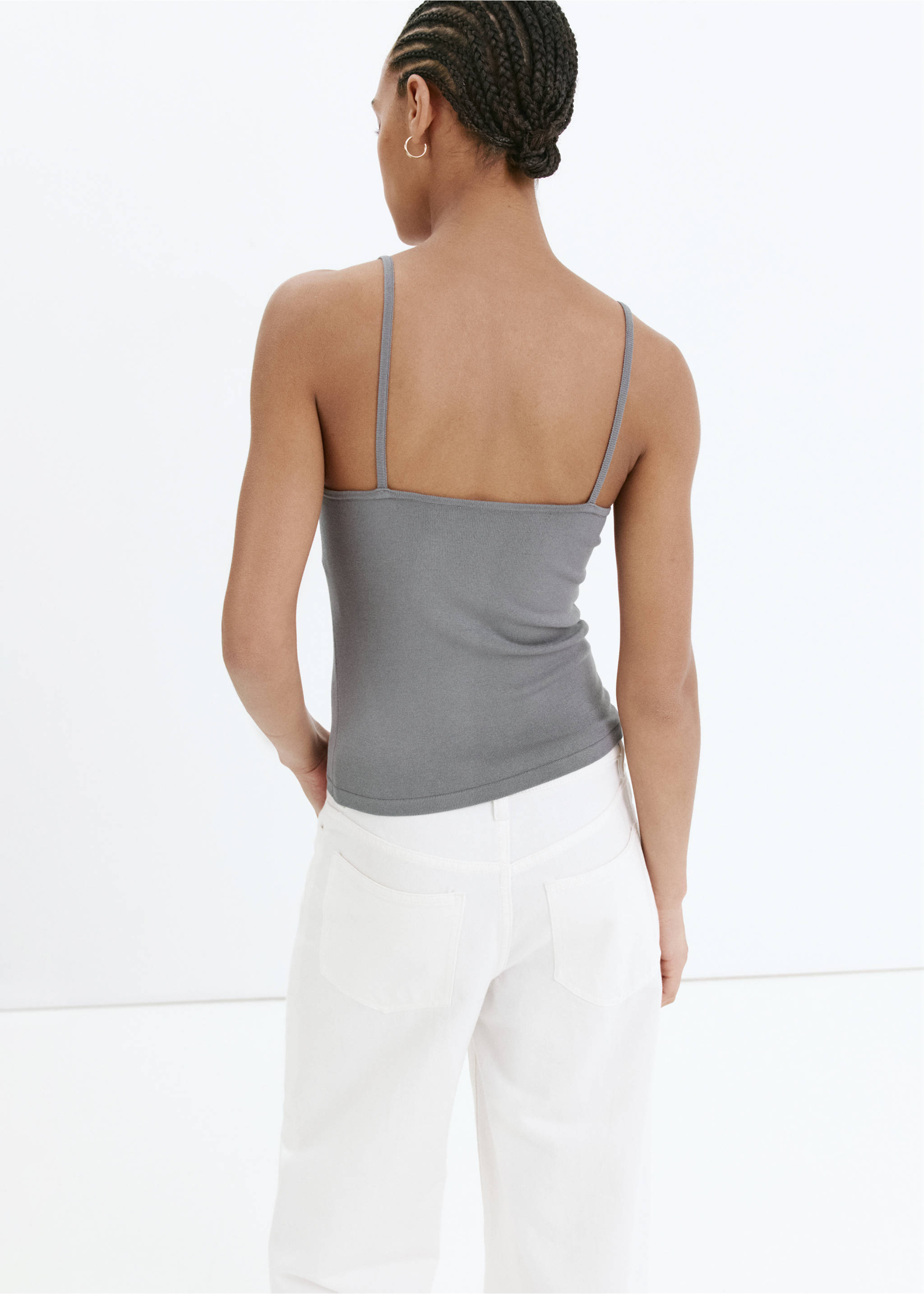 Top brilli - Reverse of the article, Light Heather Grey. Ref: 37011385-00.